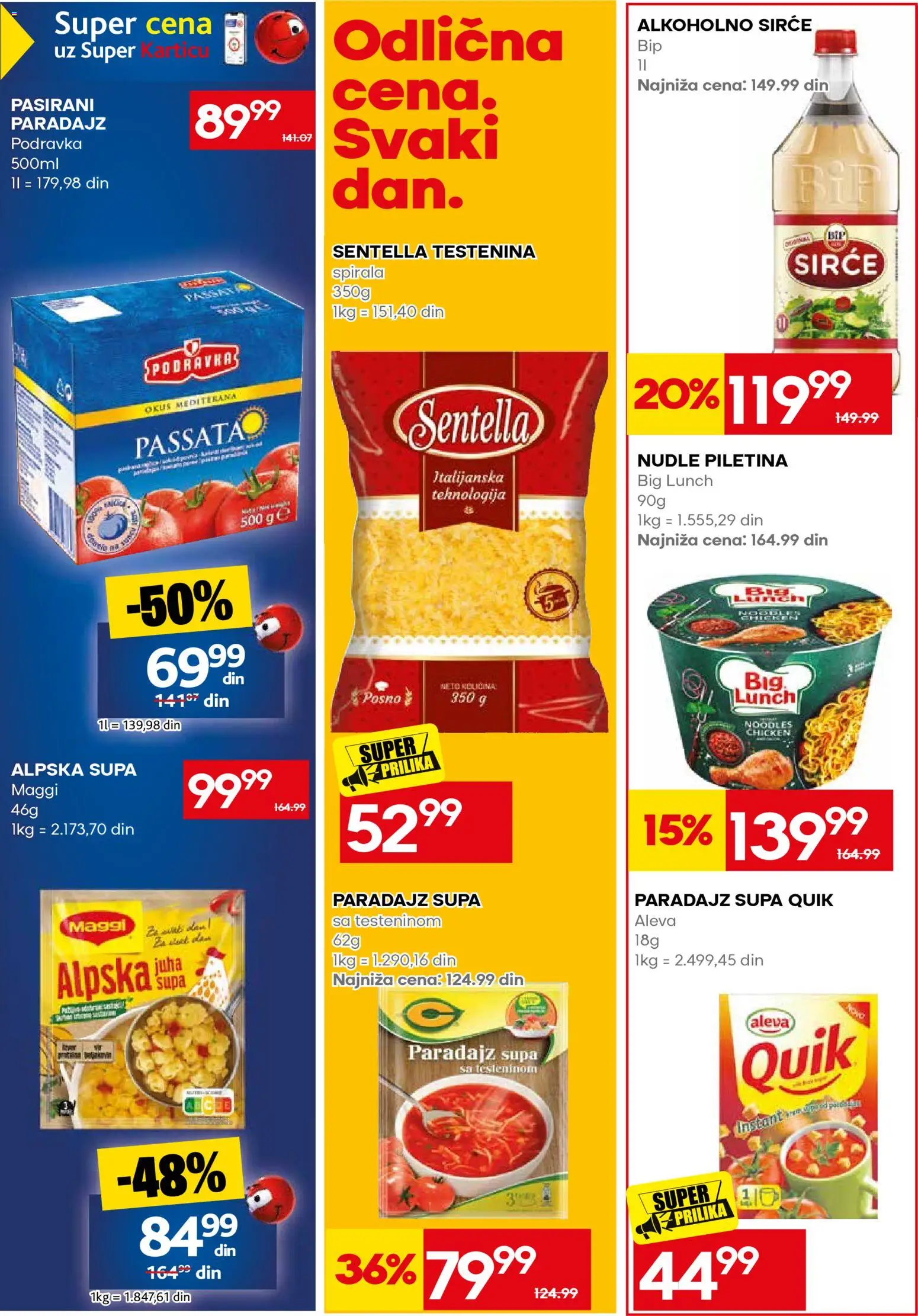 Mercator katalog - važi od 31.08.2026 | Strana: 33 | Proizvode: Podravka, Sirće, Piletina, Nudle