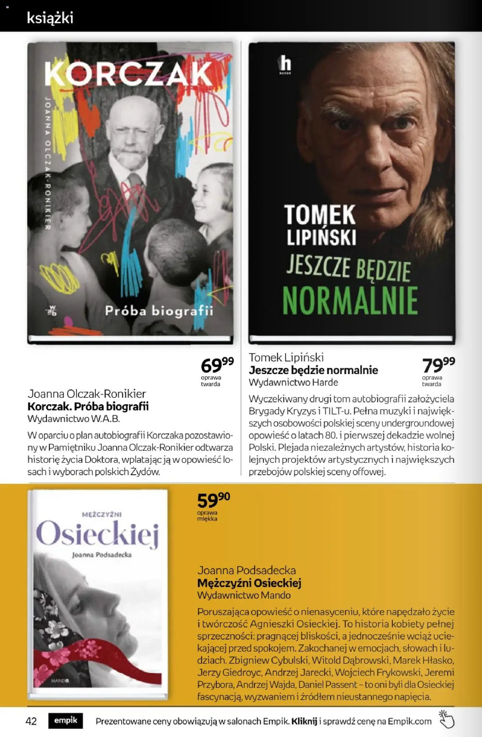 Empik promocje - Tom kultury Książki od 20.05.2026 | Strona: 42