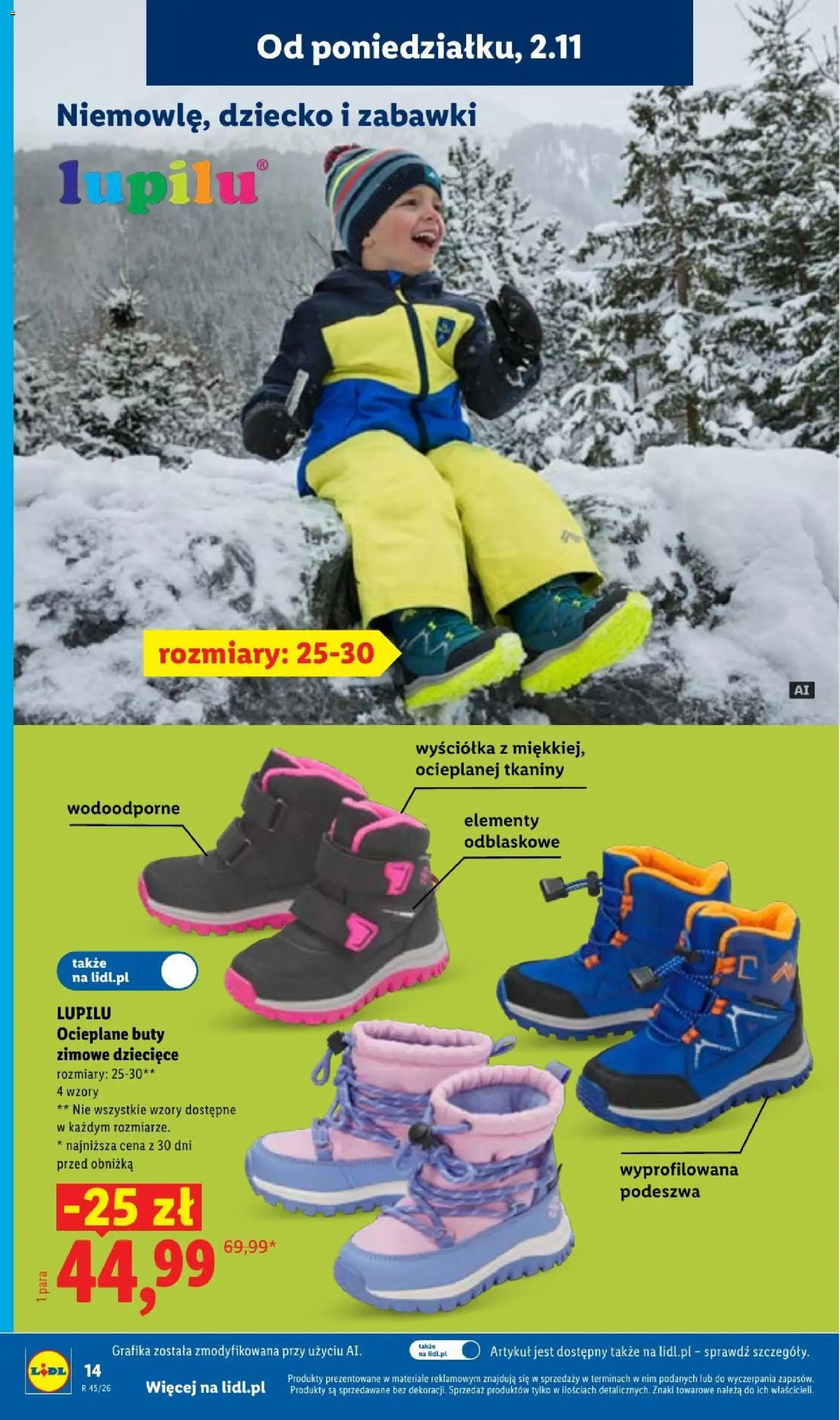 Lidl Katalog od 02.11.2026 | Strona: 18 | Produkty: Zabawki, Buty, Buty zimowe dziecięce, Buty zimowe