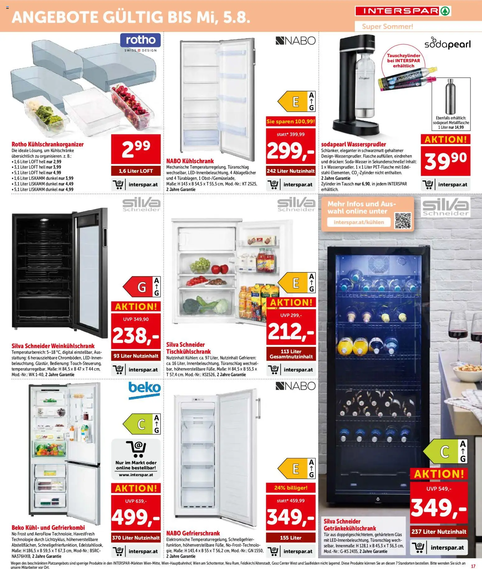 Interspar Flugblatt - Niederösterreich gültig ab 16.07.2026 | Seite: 18 | Produkte: Kühlschrank, Gefrierschrank