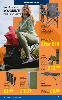 Preview of Lidl - Weekly valid from 30.04.2026 | Page: 21 | Products: Table, Bag, Weight, Pillow