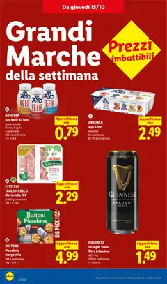 Anteprima del volantino TAGLIOFRESCO, Mortadella IGP, 2x 100 g confezione, 1 kg = 11.45 € valido a partire dal 15/10/2026 | Pagina: 18
