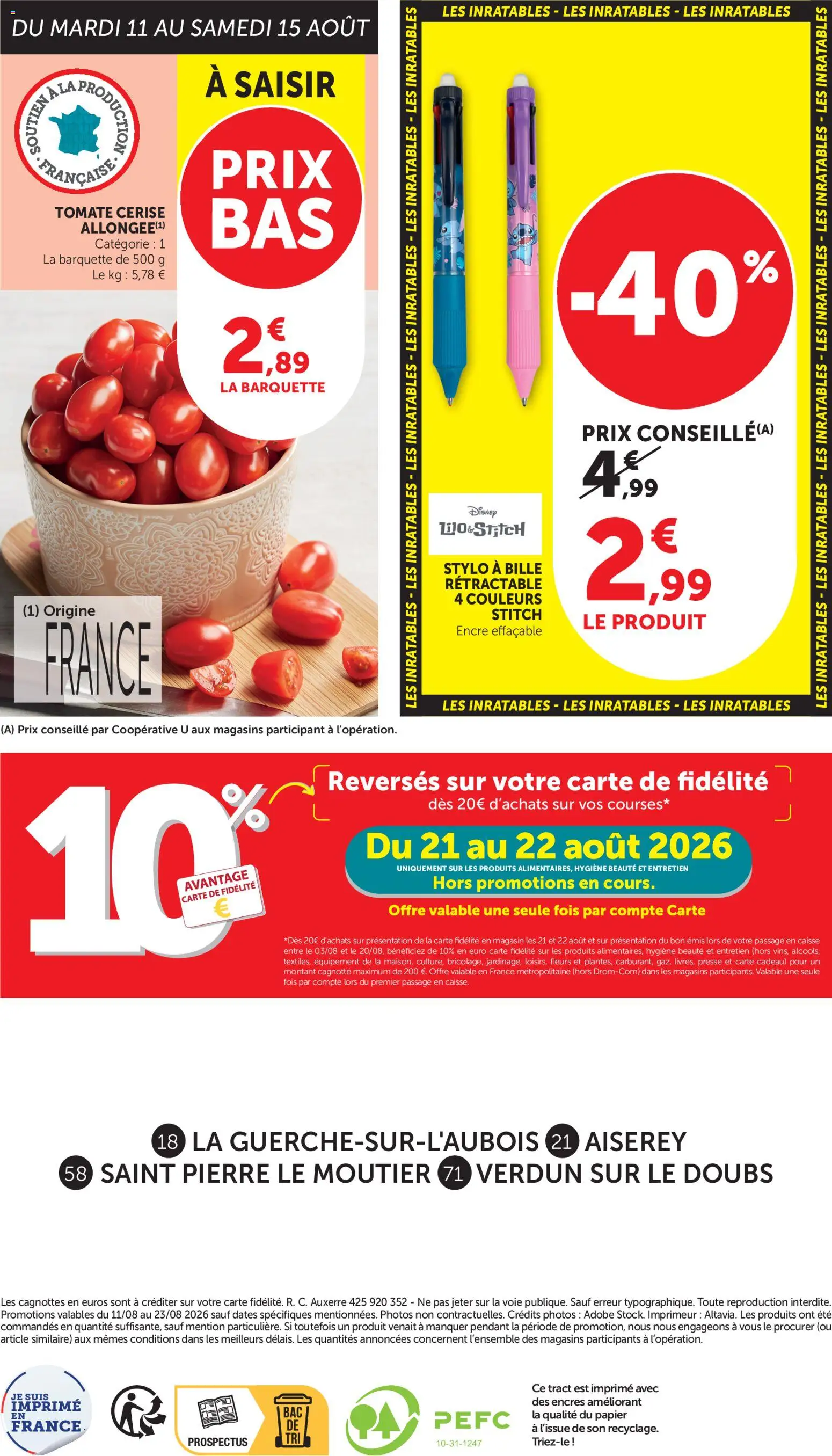 {H1} | Page: 20 | Produits: Fleurs, Tomate cerise, Hygiène, Cerise