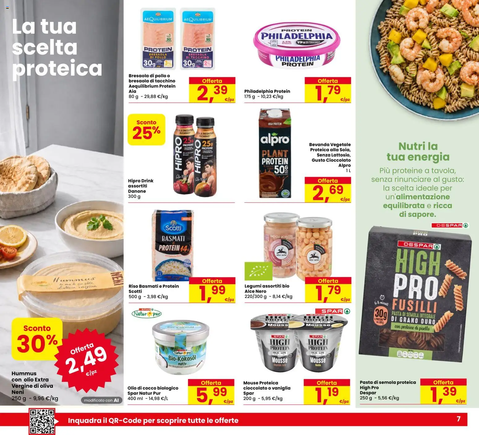 Volantino Despar del 20/08/2026 | Pagina: 7 | Prodotti: Cioccolato, Fagioli, Mouse, Olio extra vergine