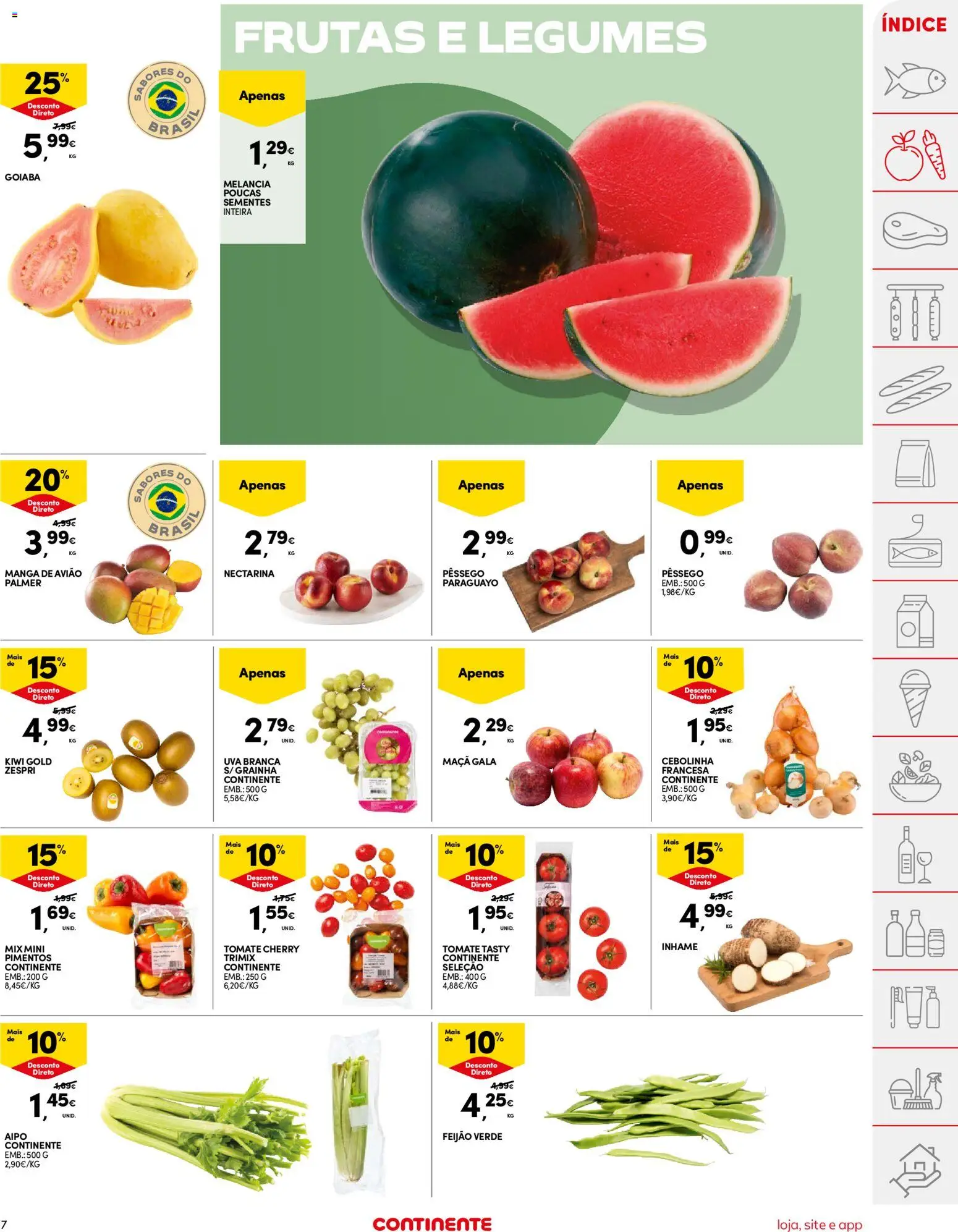 Continente folheto │ válido de 16.06.2026 | Página: 7 | Produtos: Maça, Tomate, Melancia, Kiwi