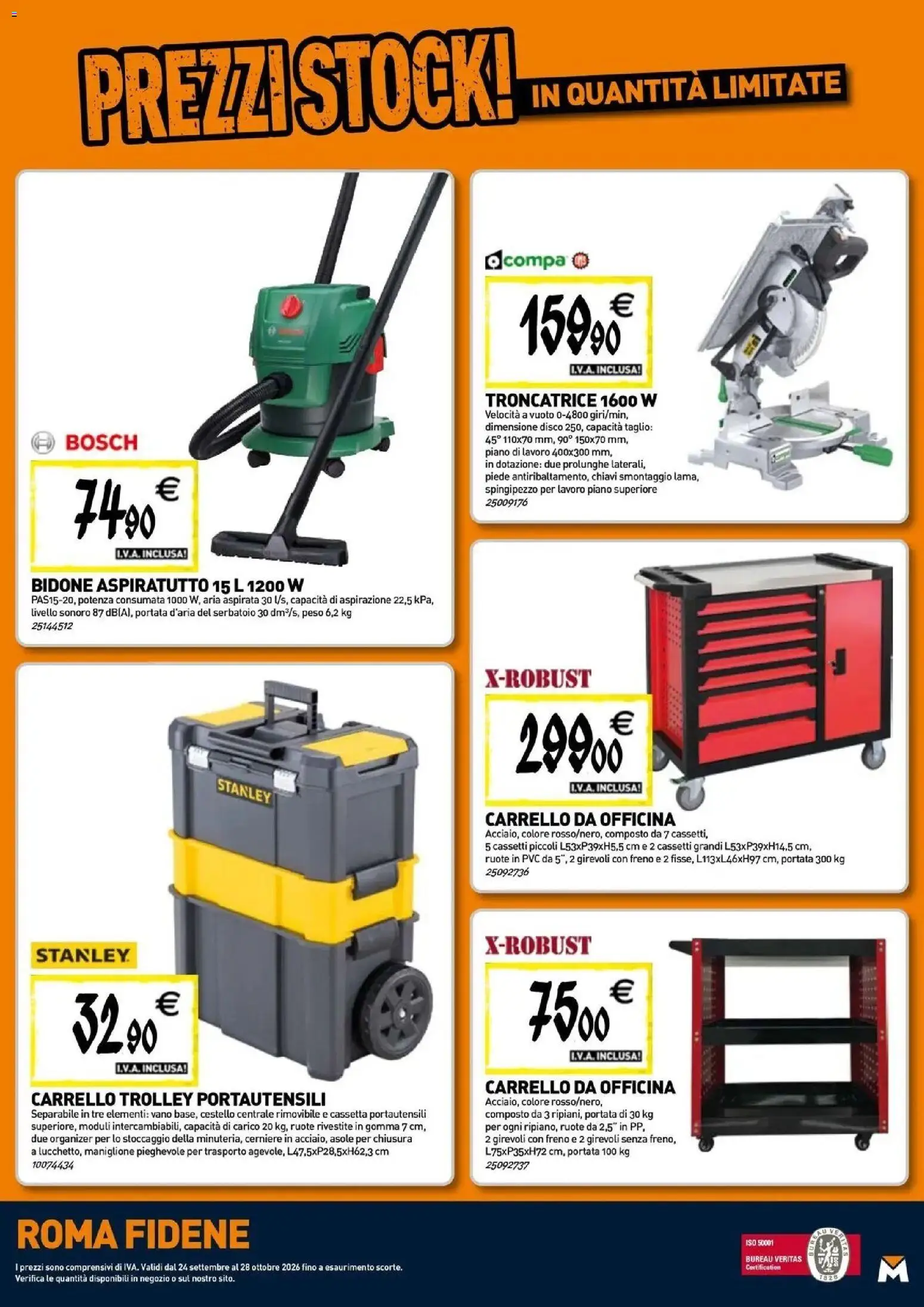 Nuovo TECNOMAT catalogo Roma dal 24/09/2026 > offerte anteprima 🛍️ | Pagina: 23 | Prodotti: Taglio, Carrello, Disco, Trolley