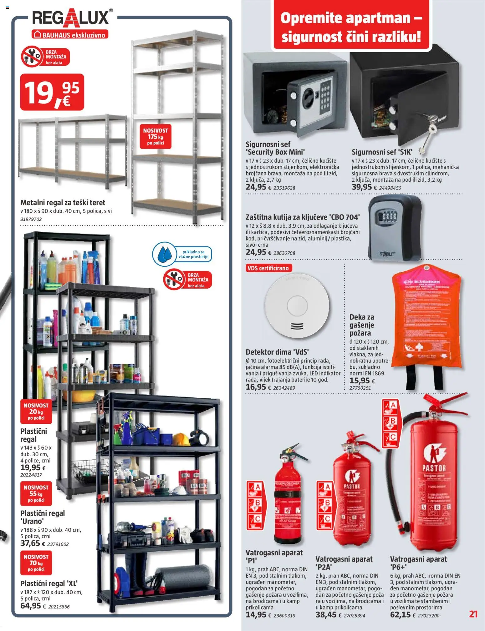 Bauhaus katalog | vrijedi od 29.04.2026 | Stranica: 21 | Proizvodi: Kutija, Baterije, Sef, Deka