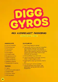 Forhåndsvisning av Grillfest hos Bunnpris gyldig fra 25.04.2026 | Side: 22 | Produkter: Lammekød, Umetna rastlina, Sitron, Rødløk