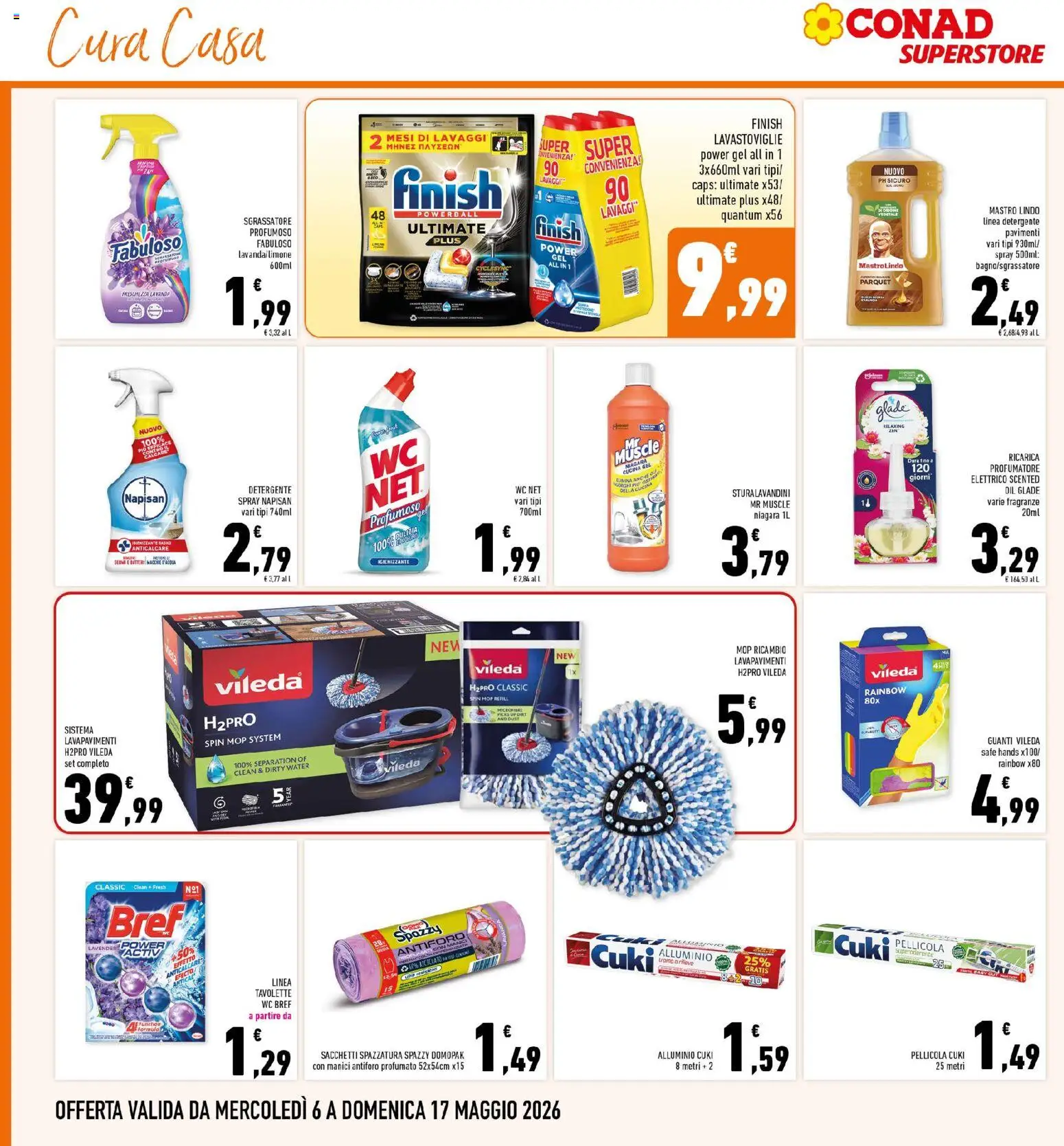 Volantino Conad del 06.05.2026 | Pagina: 30 | Prodotti: Guanti, Pellicola, Alluminio, WC