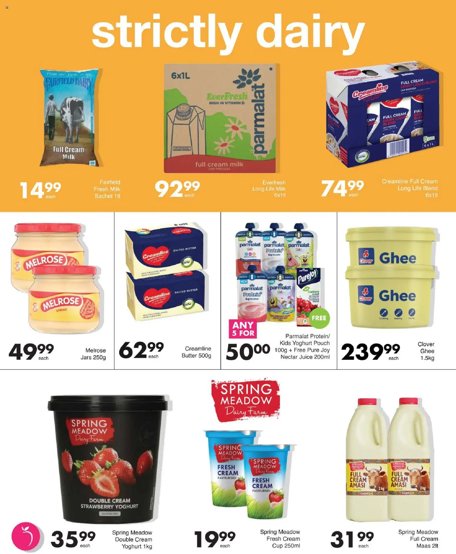 New Save catalogue – valid from 27/08/2026 | Page: 3 | Products: Spread, Meadow, Juice, Cream