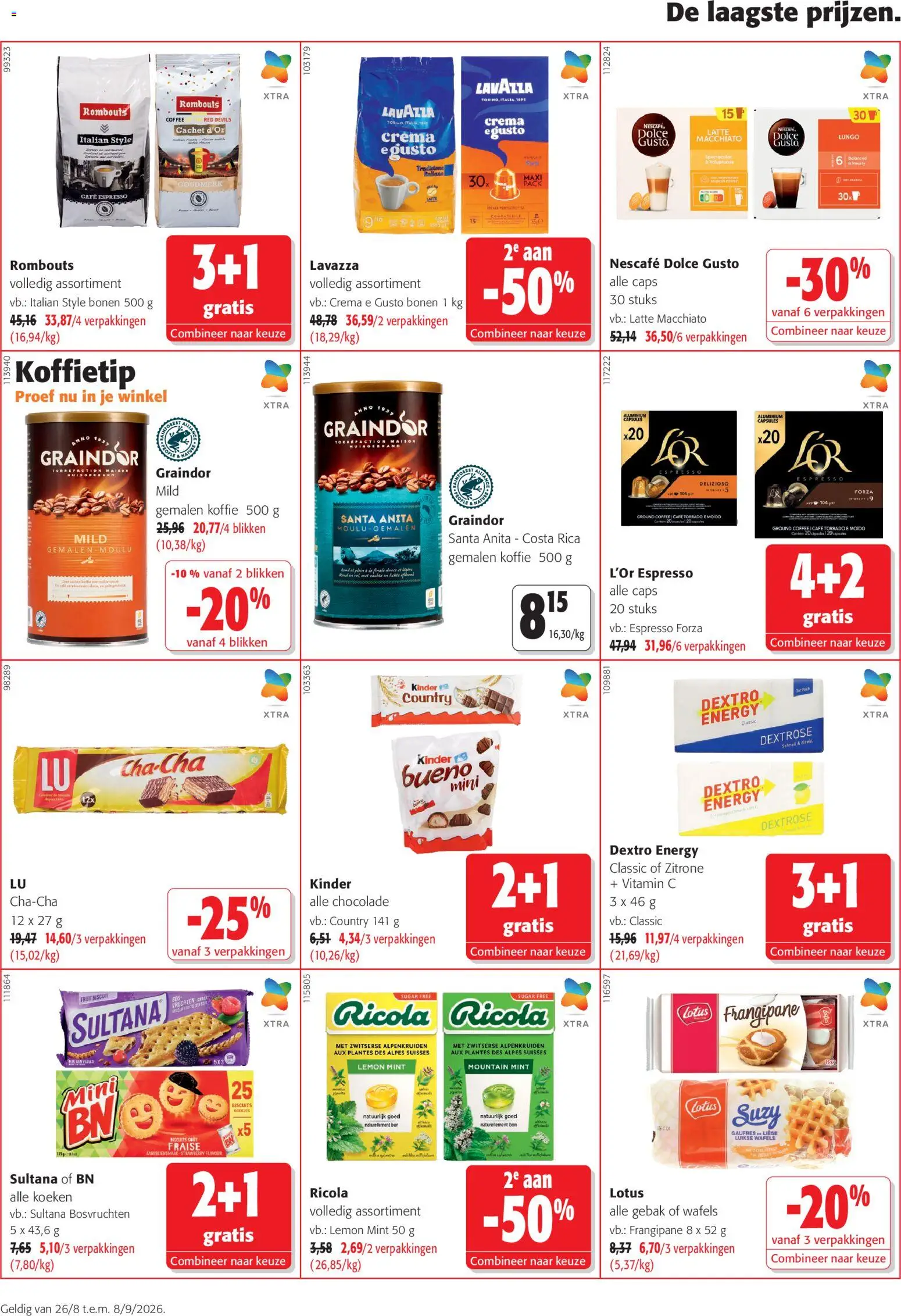 {H1} | Pagina: 6 | Producten: Bosvruchten, Fruit, Bonen, Chocolade