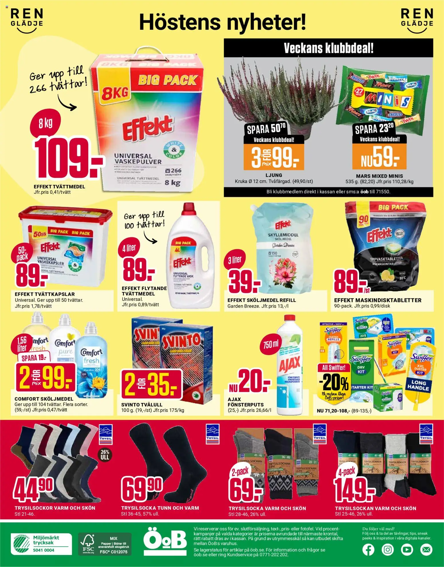 ÖoB reklamblad aktuell från 31/08/2026 | Sida: 12 | Produkter: Ljung, Ring, Tvättkapslar, Nyheter