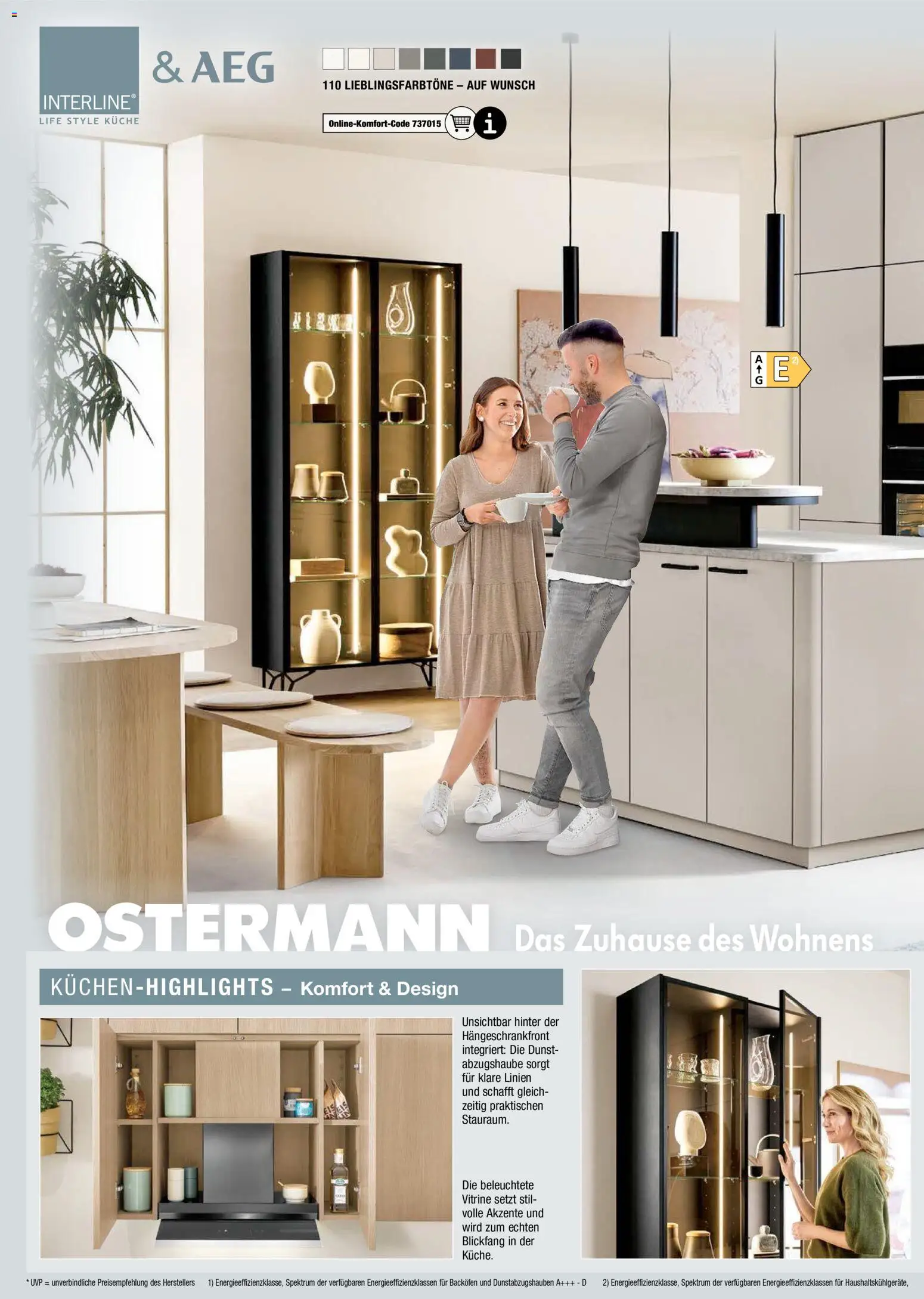 Ostermann Küchen neu erleben – gültig ab 07.05.2026 | Seite: 16 | Produkte: AEG, Vitrine, Küche, Backofen