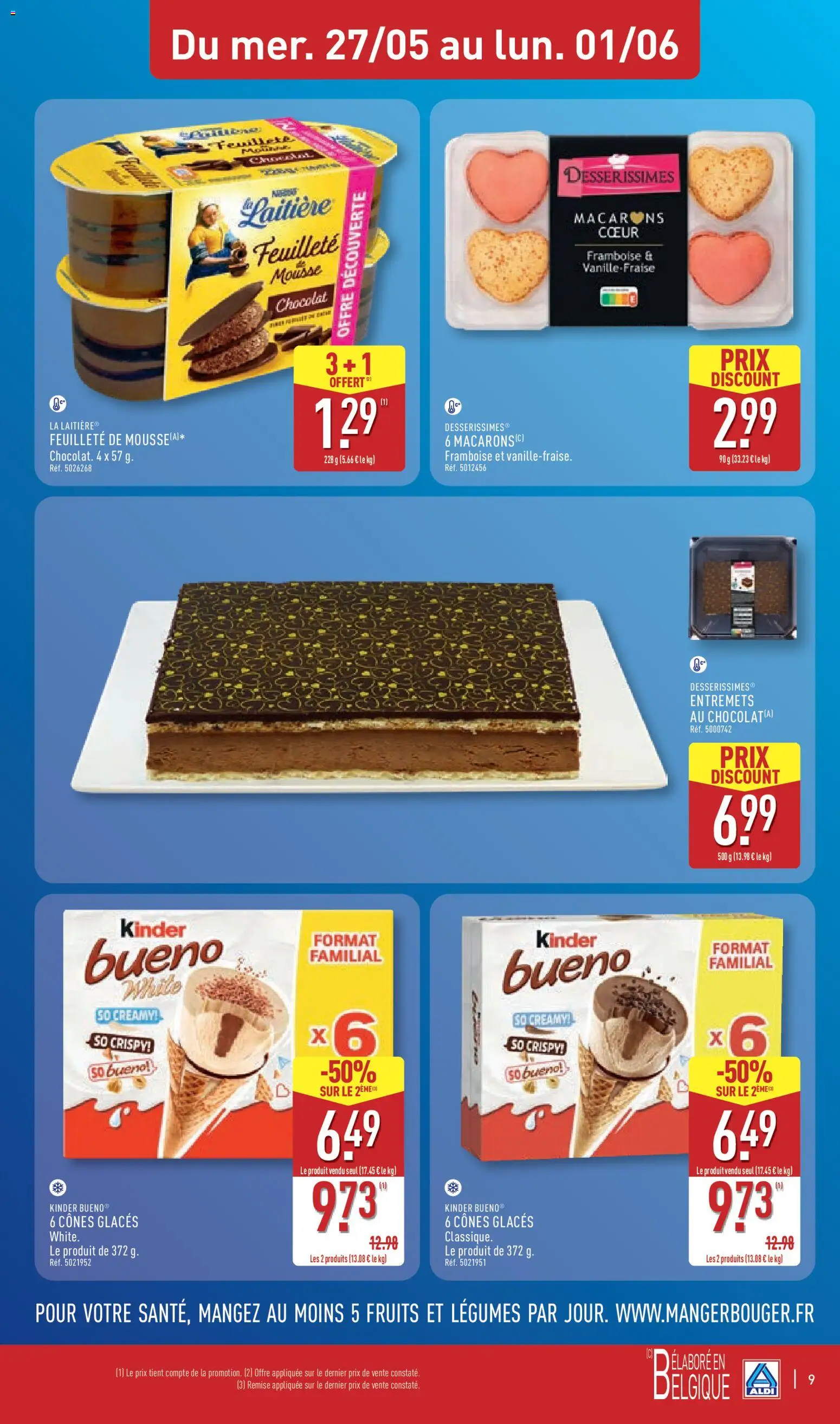 {H1} | Page: 11 | Produits: Glaces, Mousse, Macarons, Chocolat