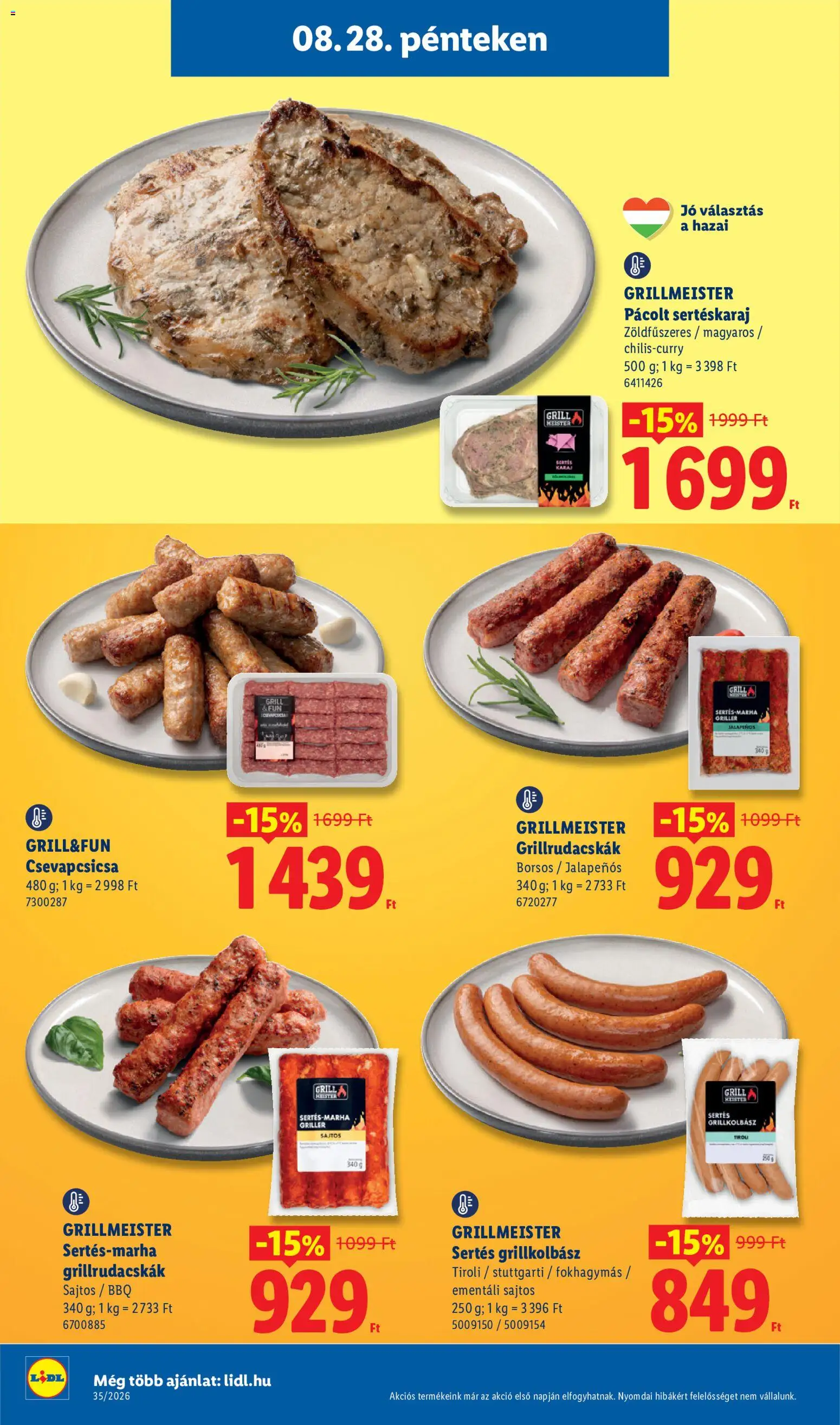 Lidl akciós ujság - amely érvényes a következő dátumtól: 2026.08.27. | Oldal: 48