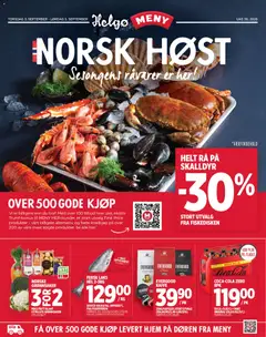 Forhåndsvisning av Meny Helgø kundeavis gyldig fra 03/09/2026