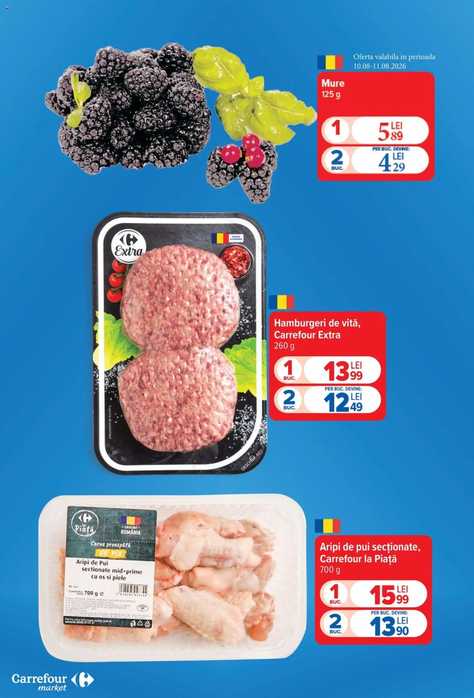 Noul catalog Carrefour – valabil de la 05.08.2026 | Pagină: 2 | Produse: Pui