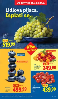 Belo grožđe, Besemeno 1 kg - pregled Lidl kataloga - važi od 21.05.2026 | Strana: 15 | Proizvode: Pakovanje, Paradajz