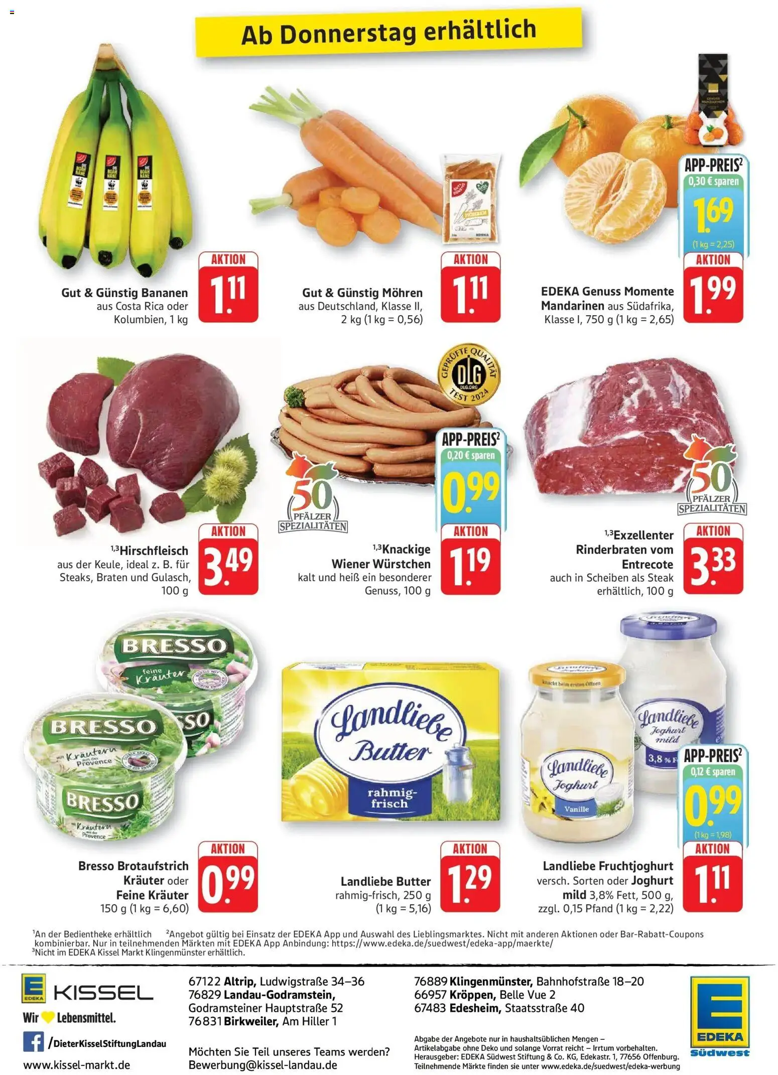 Edeka Prospekt Altrip (ab 19.10.2026) » Angebote Online | Seite: 10 | Produkte: Entrecote, Fruchtjoghurt, Bresso, Landliebe joghurt