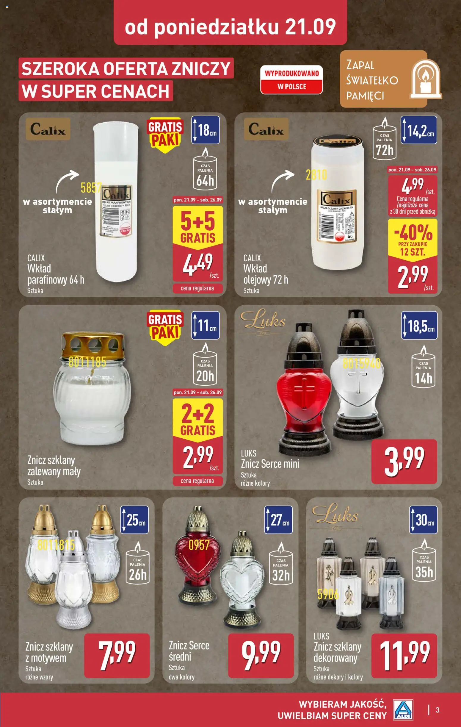Aldi gazetka - Hity od Środy i od Soboty od 23.09.2026 | Strona: 3