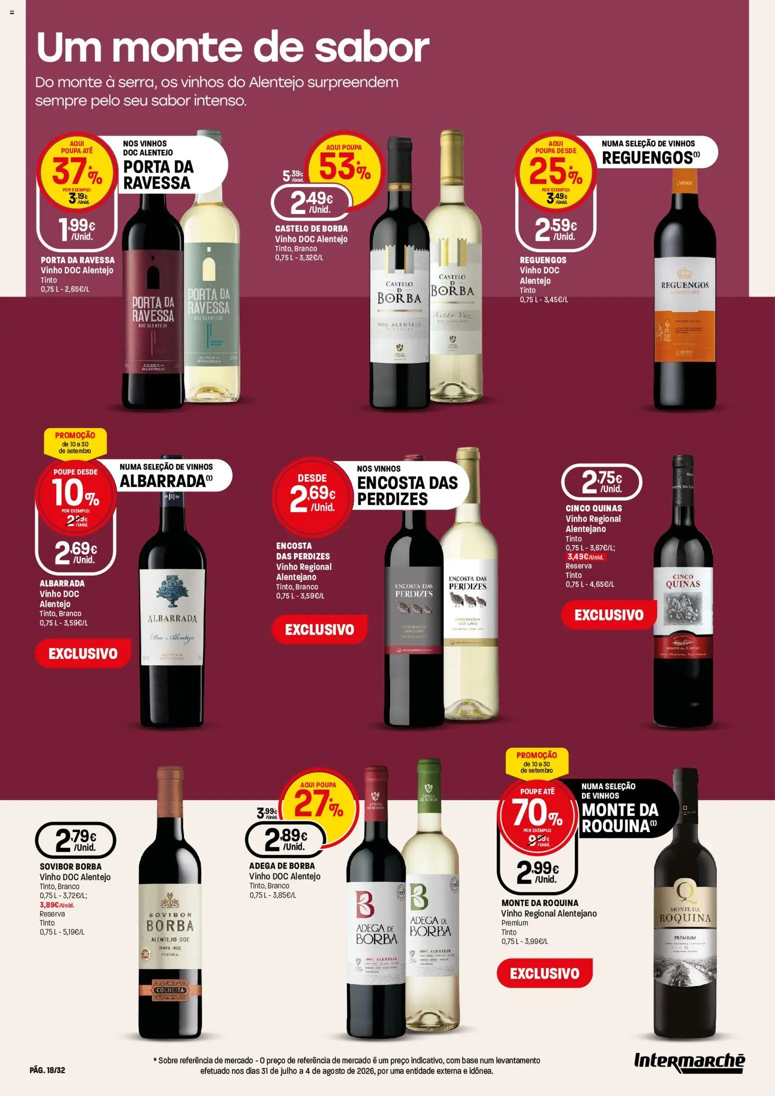 Intermarché folheto Especial Vinhos Super │ válido de 10/09/2026 | Página: 18 | Produtos: Porta, Base, Vinho