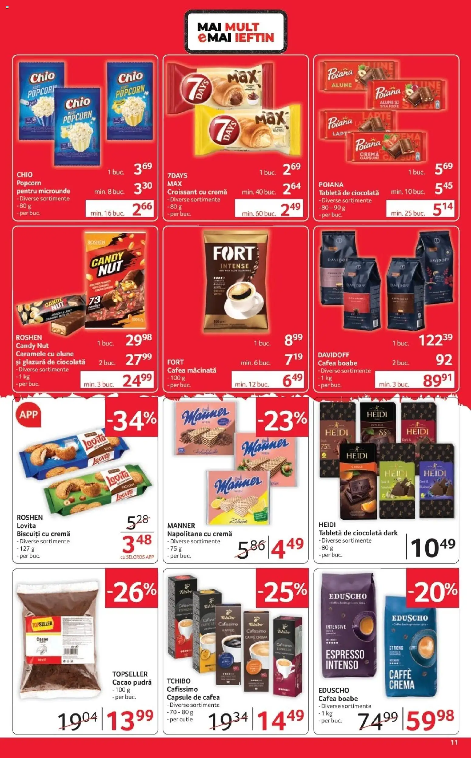 Noul catalog Selgros – valabil de la 16.10.2026 | Pagină: 11 | Produse: Tabletă, Pudră, Intense, Stafide