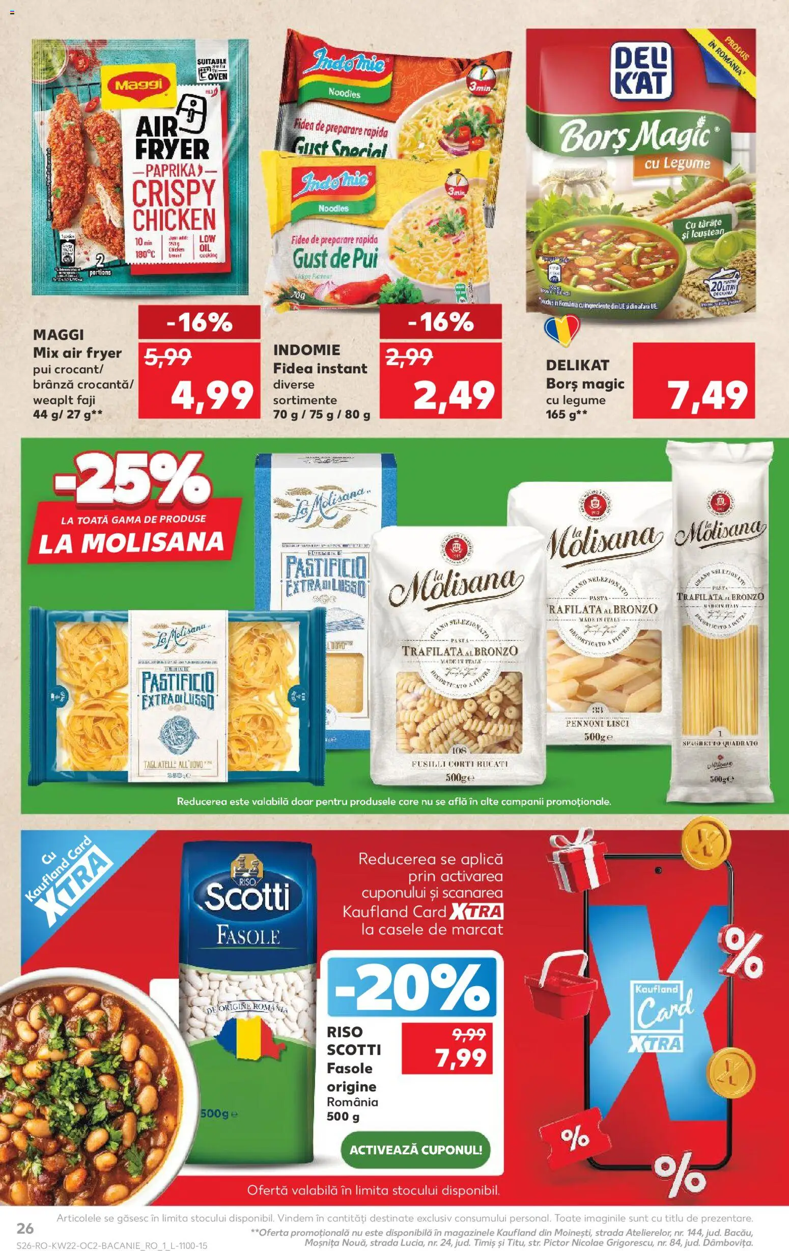 Kaufland RO akciós ujság - amely érvényes a következő dátumtól: 27.05.2026 | Oldal: 26 | Termékek: Maggi, Bors