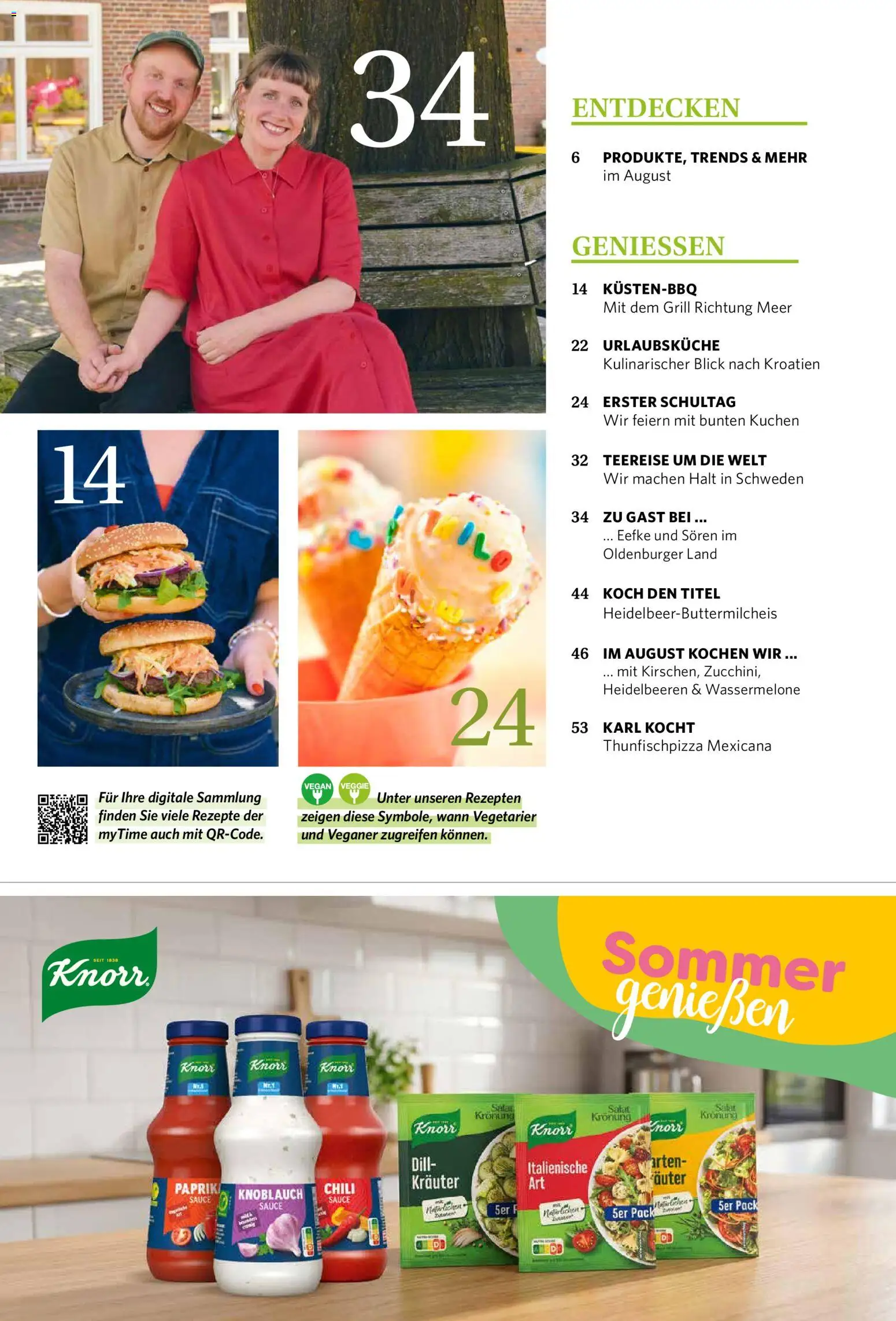 Famila Nordwest myTime August 2026 – gültig ab 01.08.2026 | Seite: 4 | Produkte: Knorr, Knoblauch, Chili, Salat