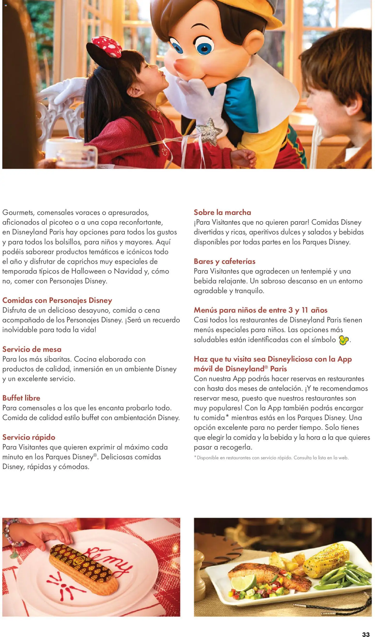 Viajes El Corte Inglés Folleto Disneyland Paris │ válido desde el 31/03/2026 | Página: 35 | Productos: Té, Móvil, Dulces, Bebidas