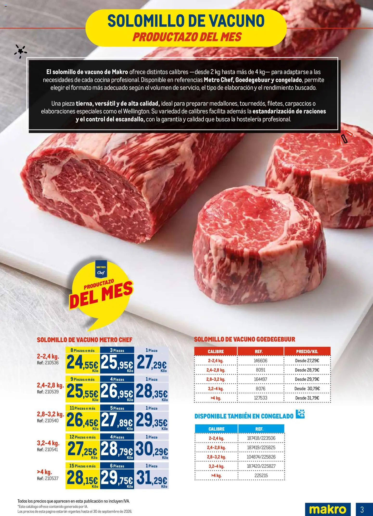 Makro Expertos en carnes │ válido desde el 07/09/2026 | Página: 3 | Productos: Cocina