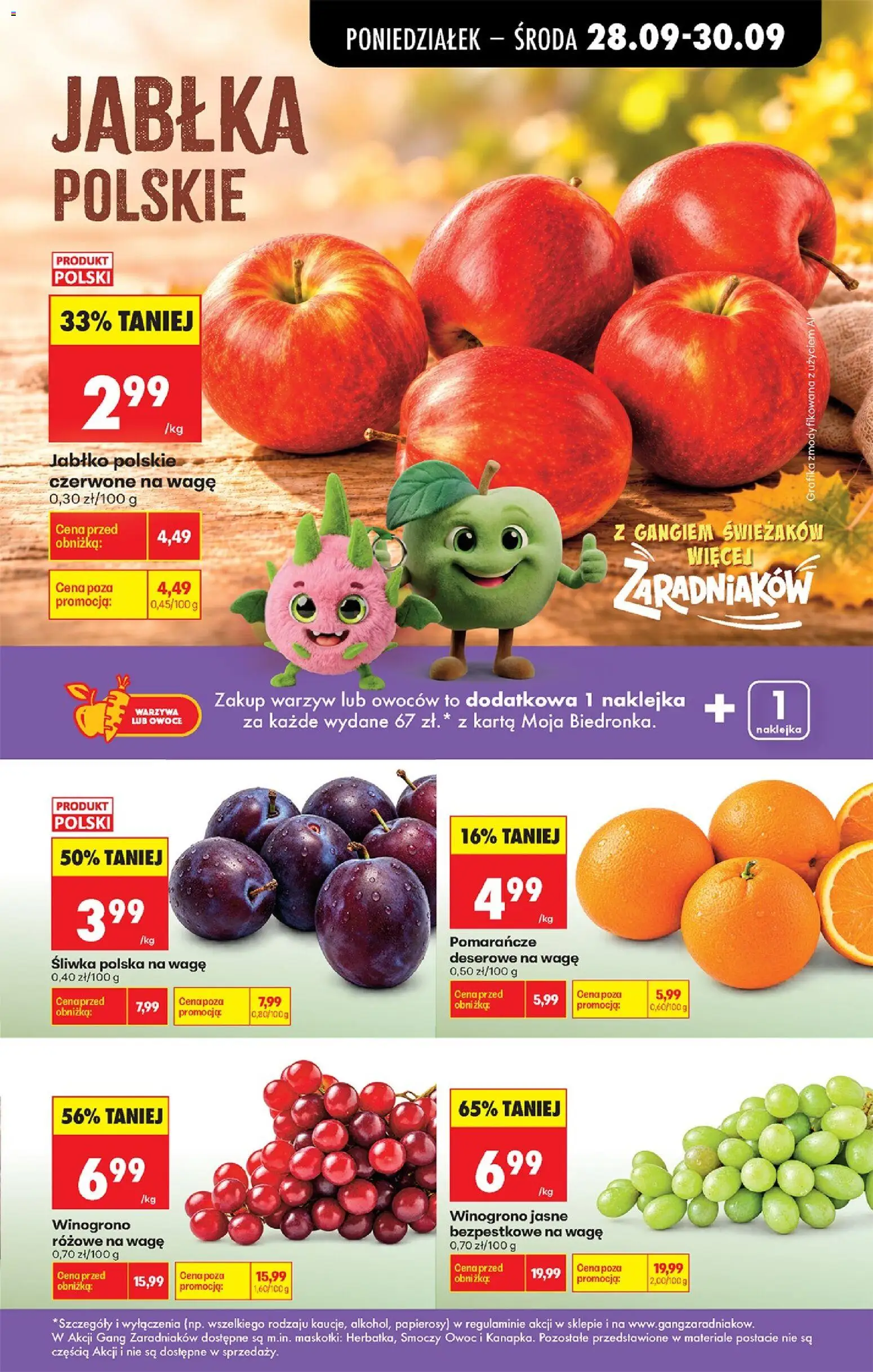 Biedronka Polsko leták - Codziennie niskie ceny od 28.09.2026 | Strana: 35 | Produkty: Jablka