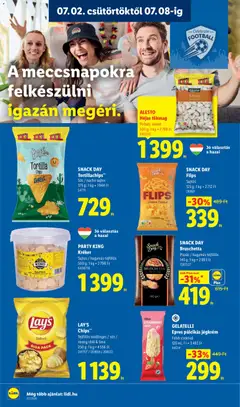 SNACK DAY Tortillachips, Sós / nacho sajtos - amely érvényes a következő dátumtól: 2026.07.02. | Oldal: 16