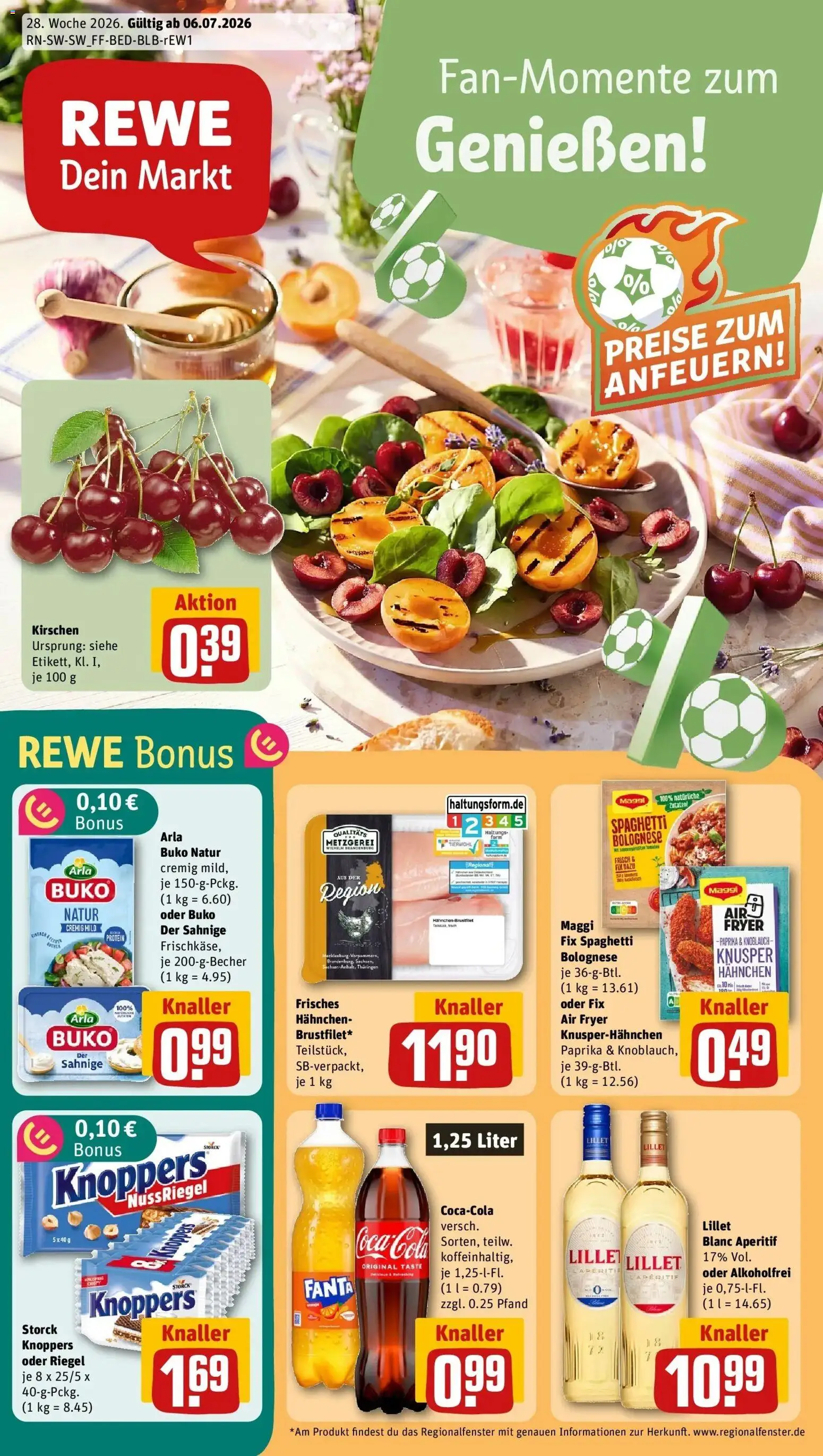 Rewe Prospekt Bretzfeld/Rappach – gültig ab 05.07.2026 | Seite: 1 | Produkte: Maggi, Cola, Knoblauch, Knoppers