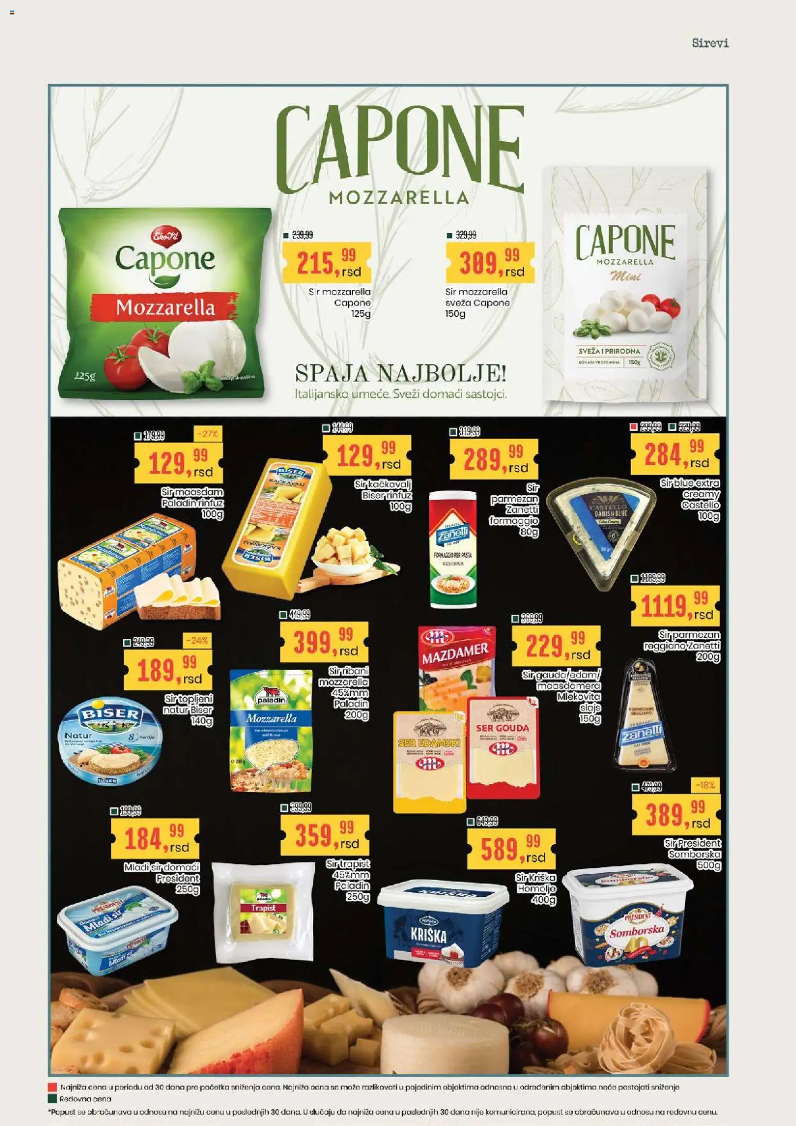 Aroma Market katalog - važi od 03.09.2026 | Strana: 6 | Proizvode: Mladi sir, So, Maasdam sir, Sir