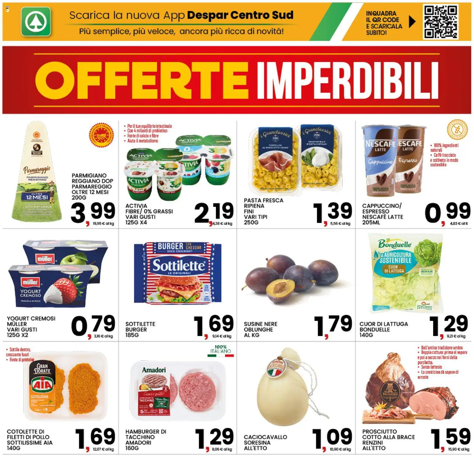 Volantino Interspar del 21/09/2026 | Pagina: 3 | Prodotti: Porchetta, Pollo, Parmigiano, Hamburger