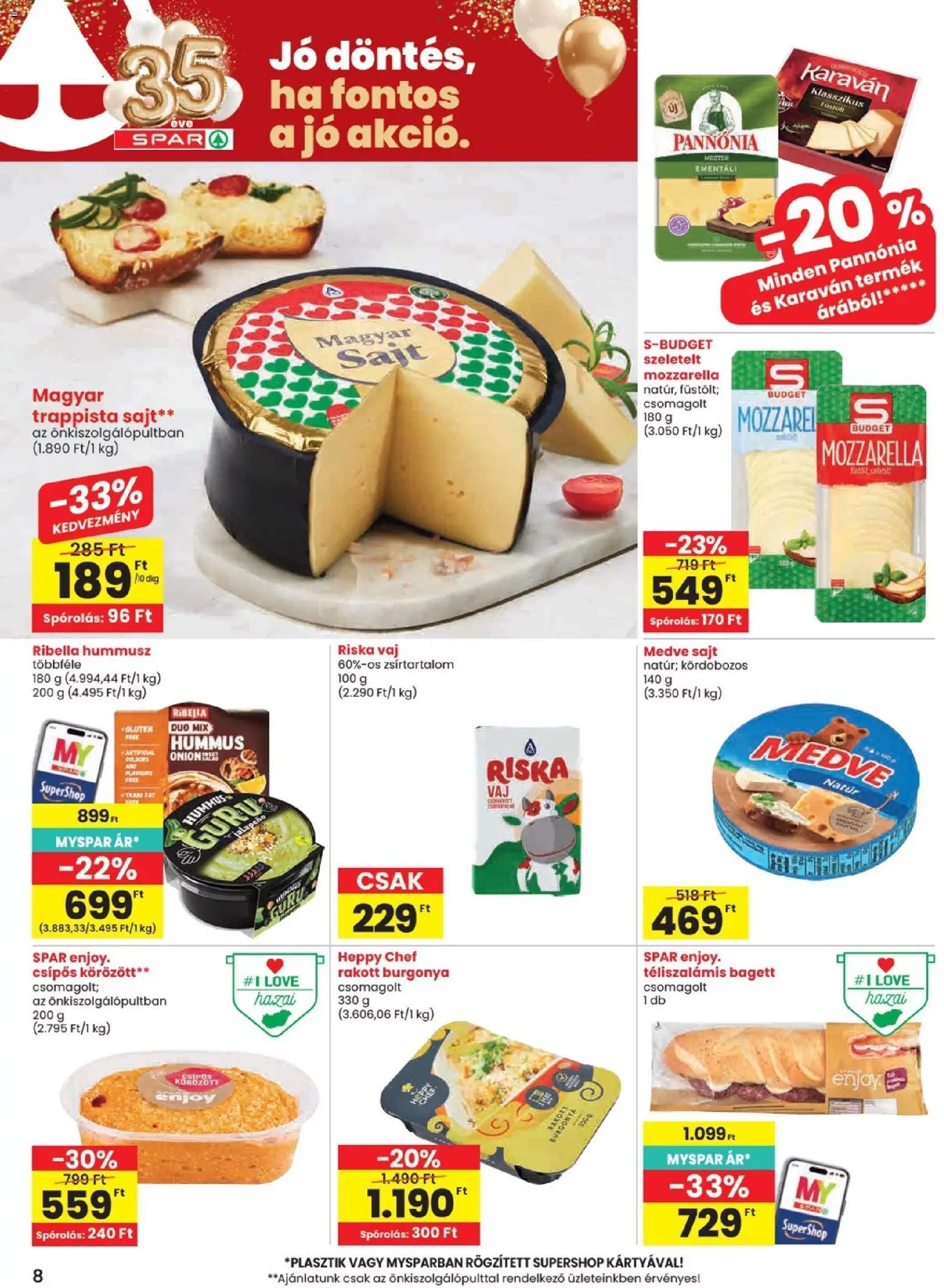 Spar akciós ujság - amely érvényes a következő dátumtól: 2026.10.22. | Oldal: 8