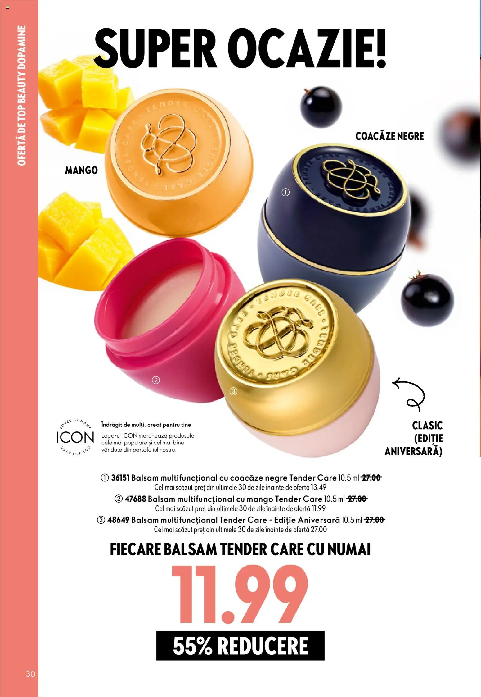 Noul catalog Oriflame – valabil de la 29.07.2026 | Pagină: 30 | Produse: Top, Balsam, Mango