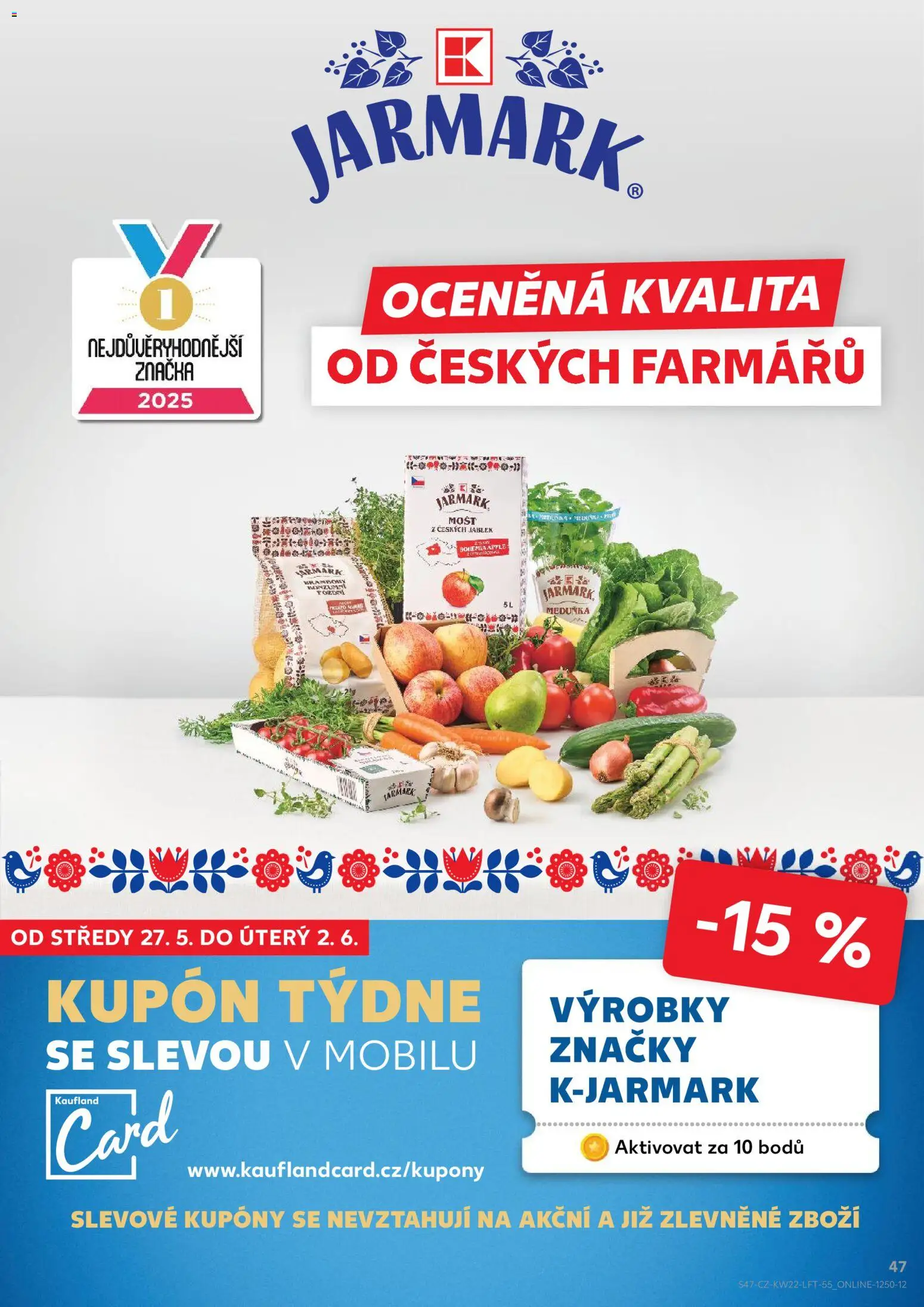 Kaufland leták od 27.05.2026 | Strana: 47 | Produkty: Mošt, Apple, Brambory