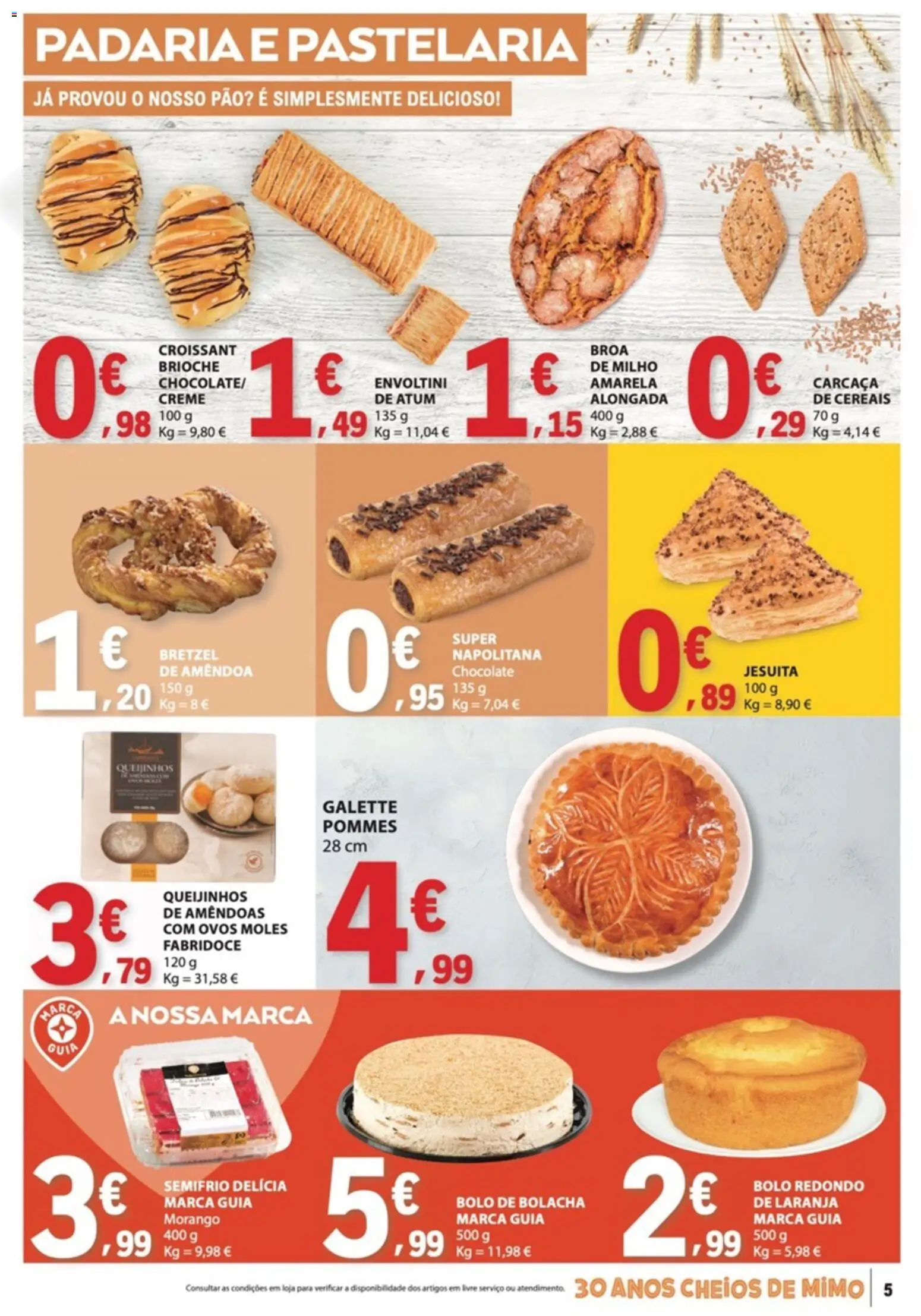 E.Leclerc folheto │ válido de 07.05.2026 | Página: 5 | Produtos: Amêndoas, Ovos, Pão, Cereais