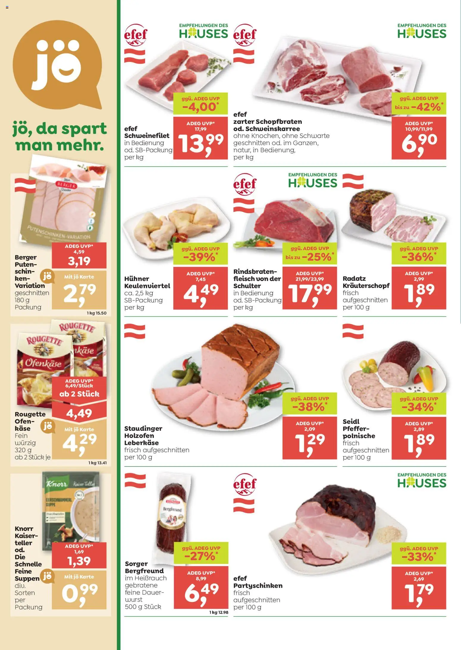 ADEG Flugblatt gültig ab 17.09.2026 | Seite: 4 | Produkte: Pfeffer, Wurst, Ofen, Käse