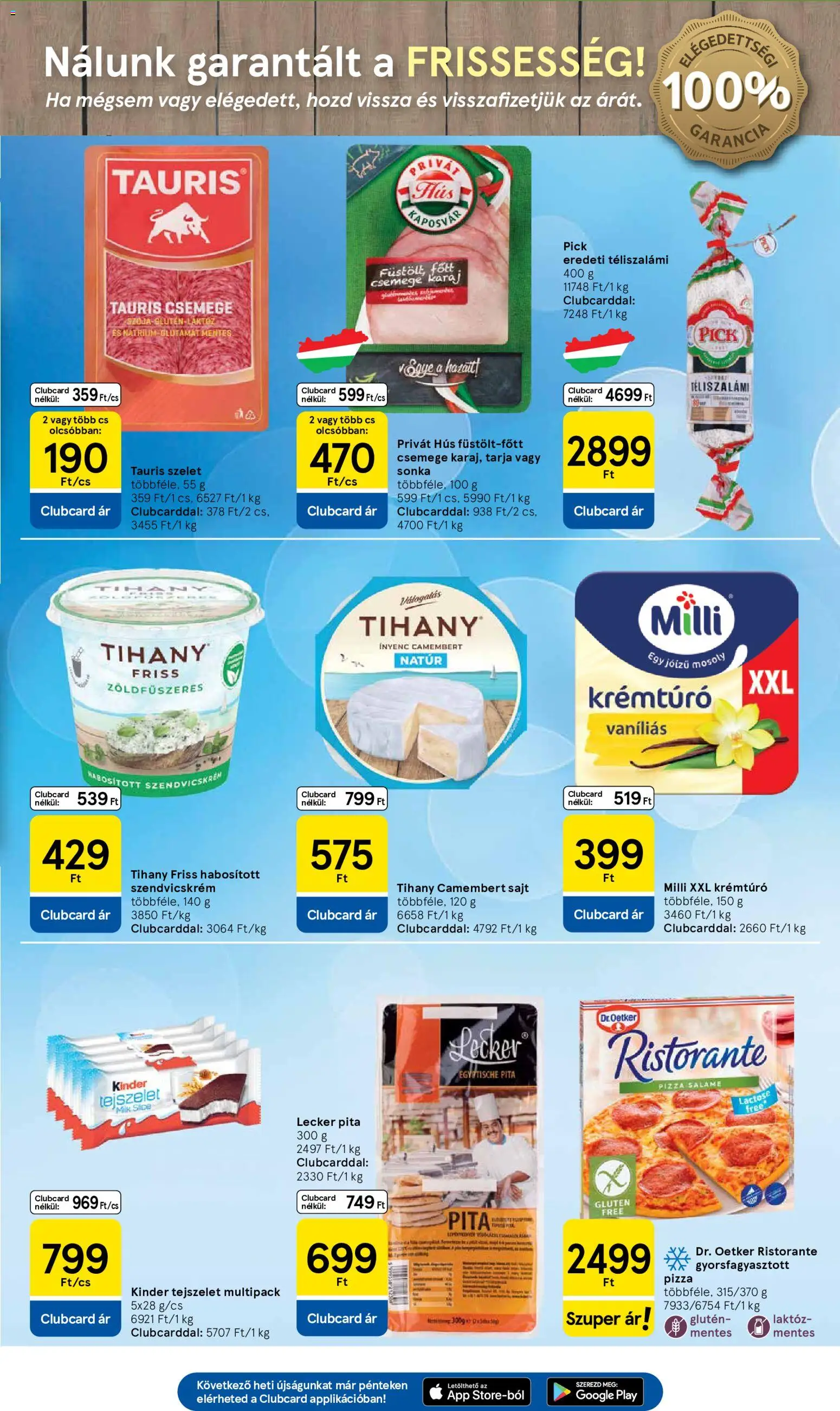 Tesco akciós ujság - amely érvényes a következő dátumtól: 2026.07.23. | Oldal: 3 | Termékek: Hús, Sonka, Karaj, Pizza