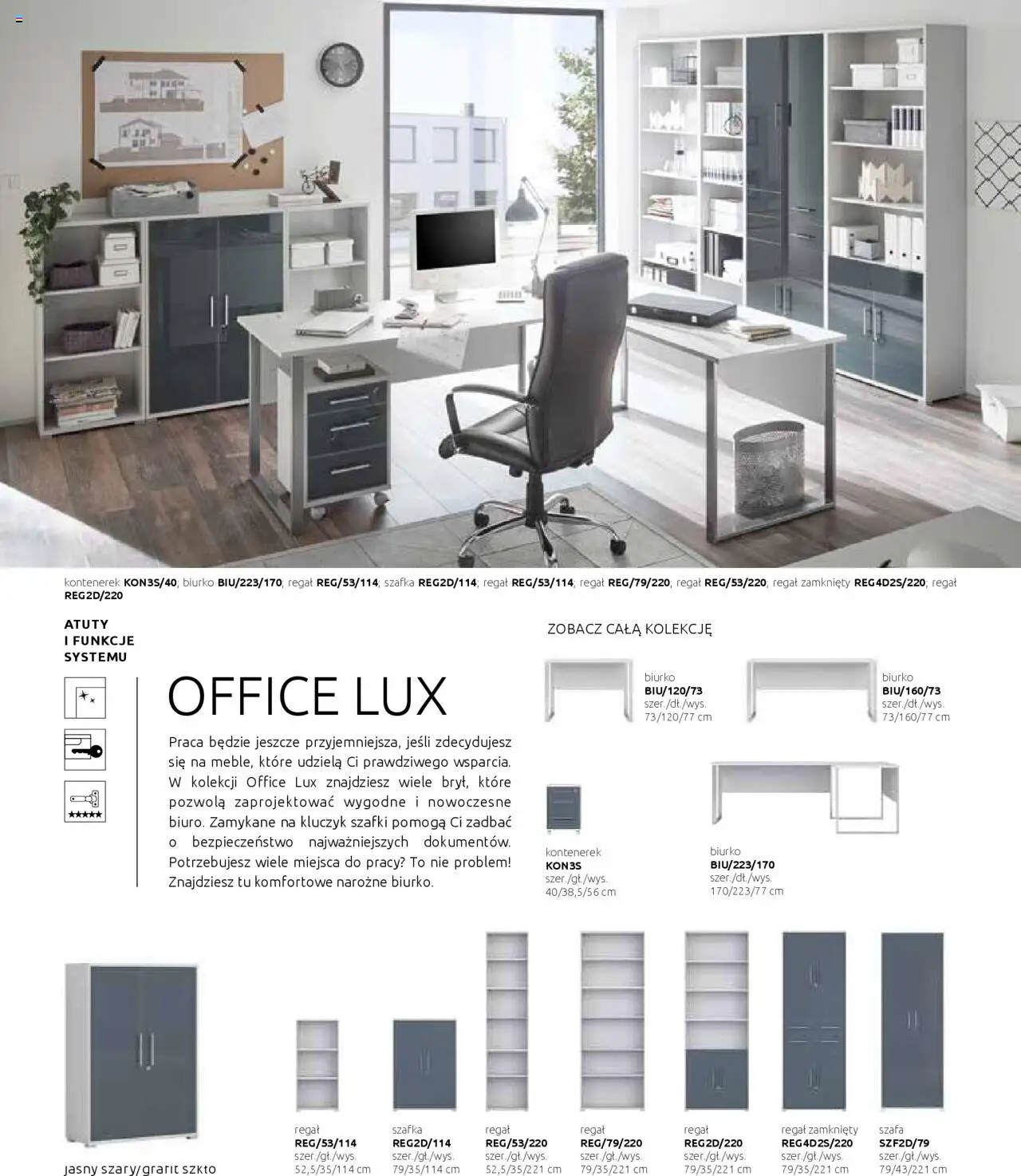 Black Red White Gazetka - Katalog rodzinnych wnętrz od 24.05.2024 | Strona: 140 | Produkty: Szafa, Biurko, Regał