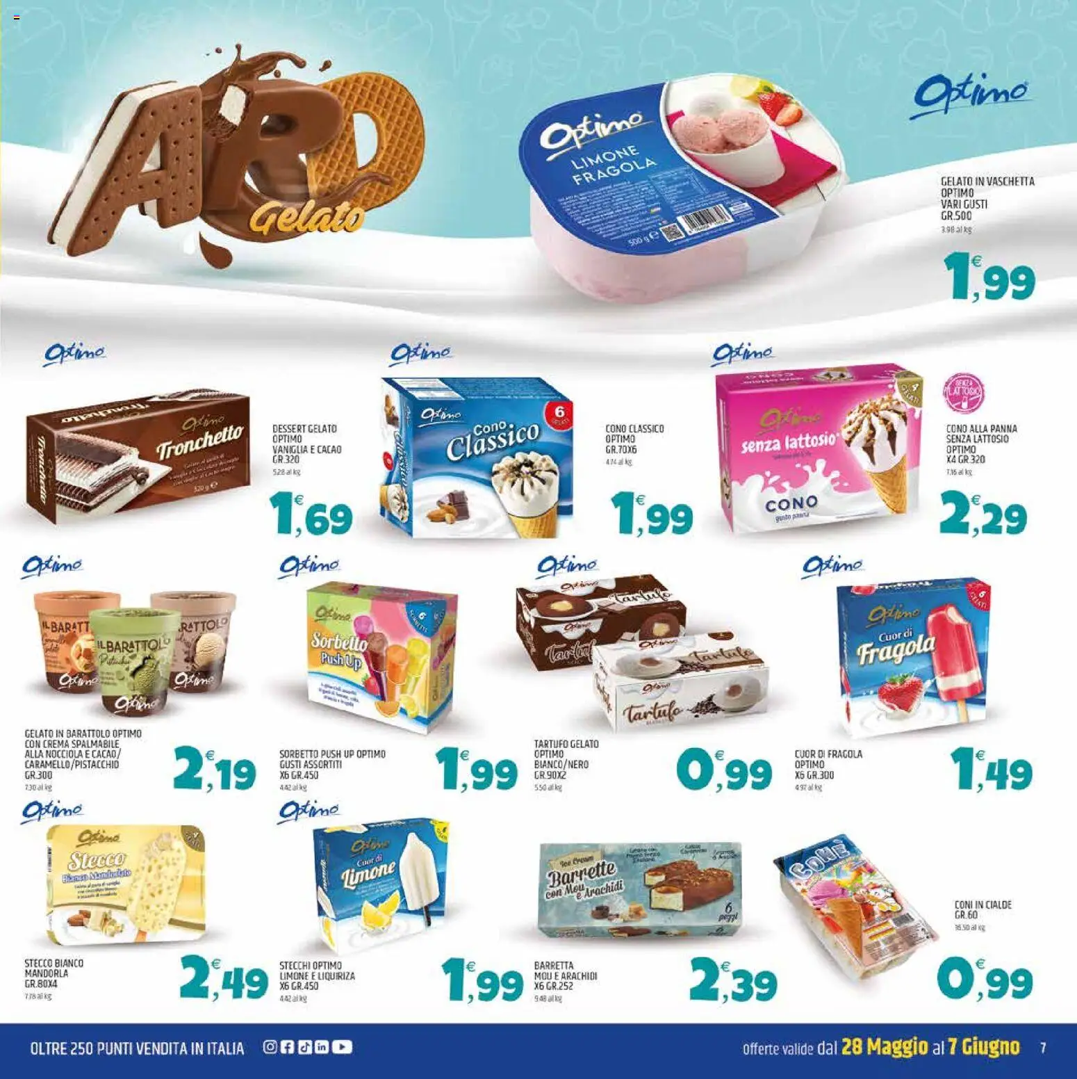 Volantino ARD Discount del 28.05.2026 | Pagina: 7 | Prodotti: Crema, Gelato, Sorbetto, Limone