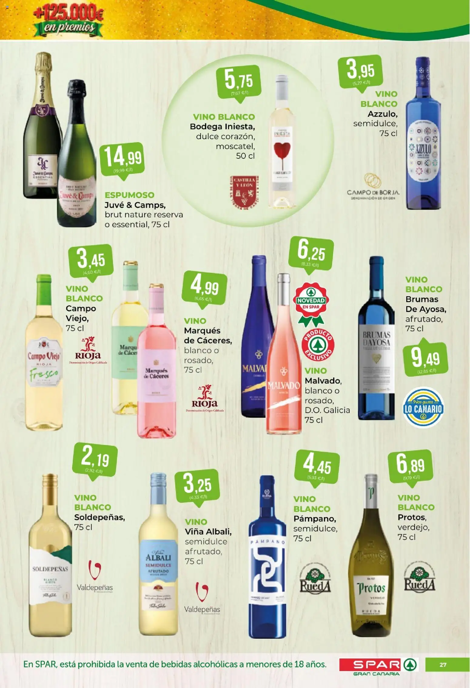 Spar - folleto │ válido desde el 16/10/2026 | Página: 27 | Productos: Dulce, Vino, Vino blanco, Bebidas