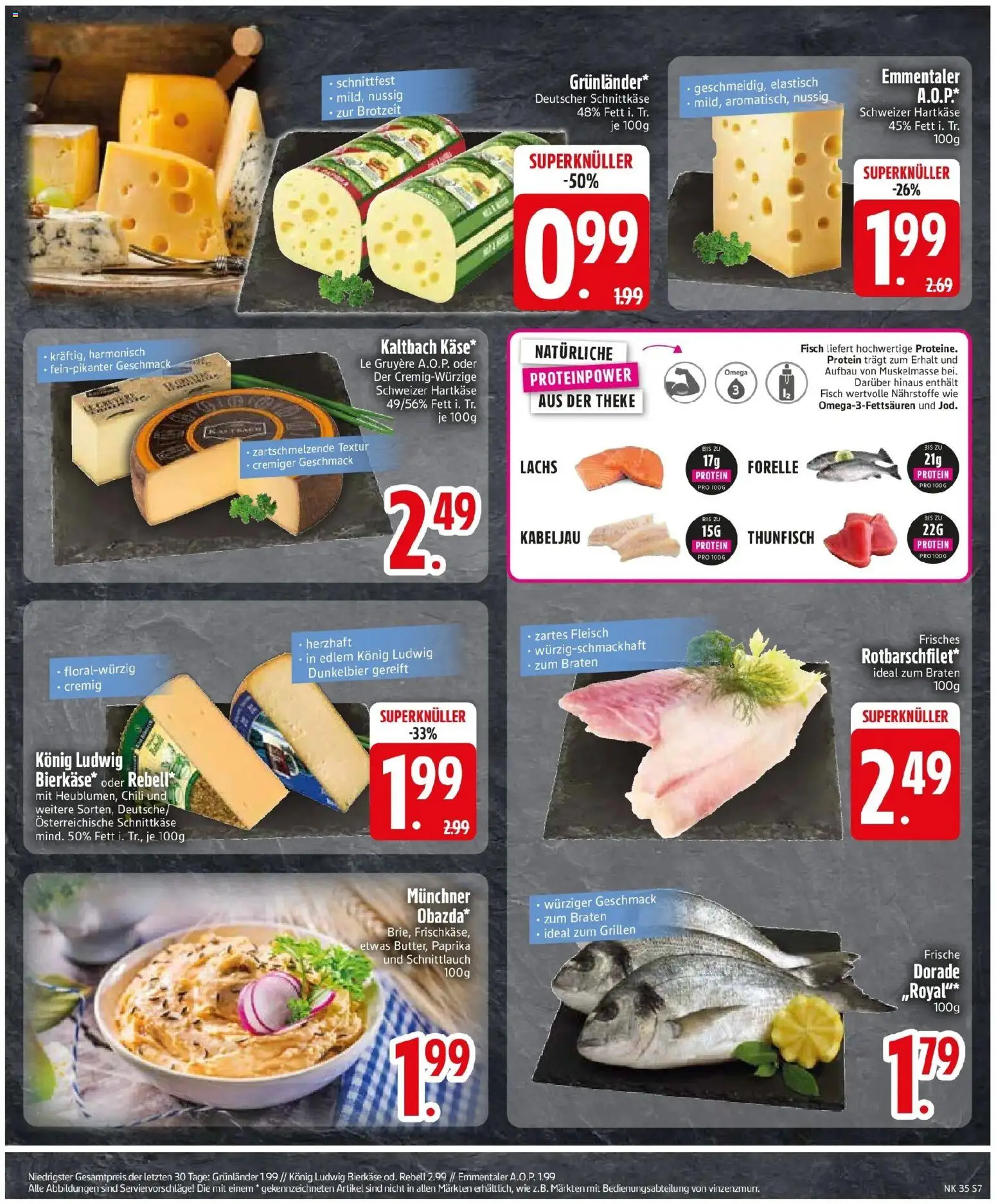 Edeka Prospekt Monheim (ab 24.08.2026) » Angebote Online | Seite: 9 | Produkte: Dorade, Thunfisch, Fisch, Paprika