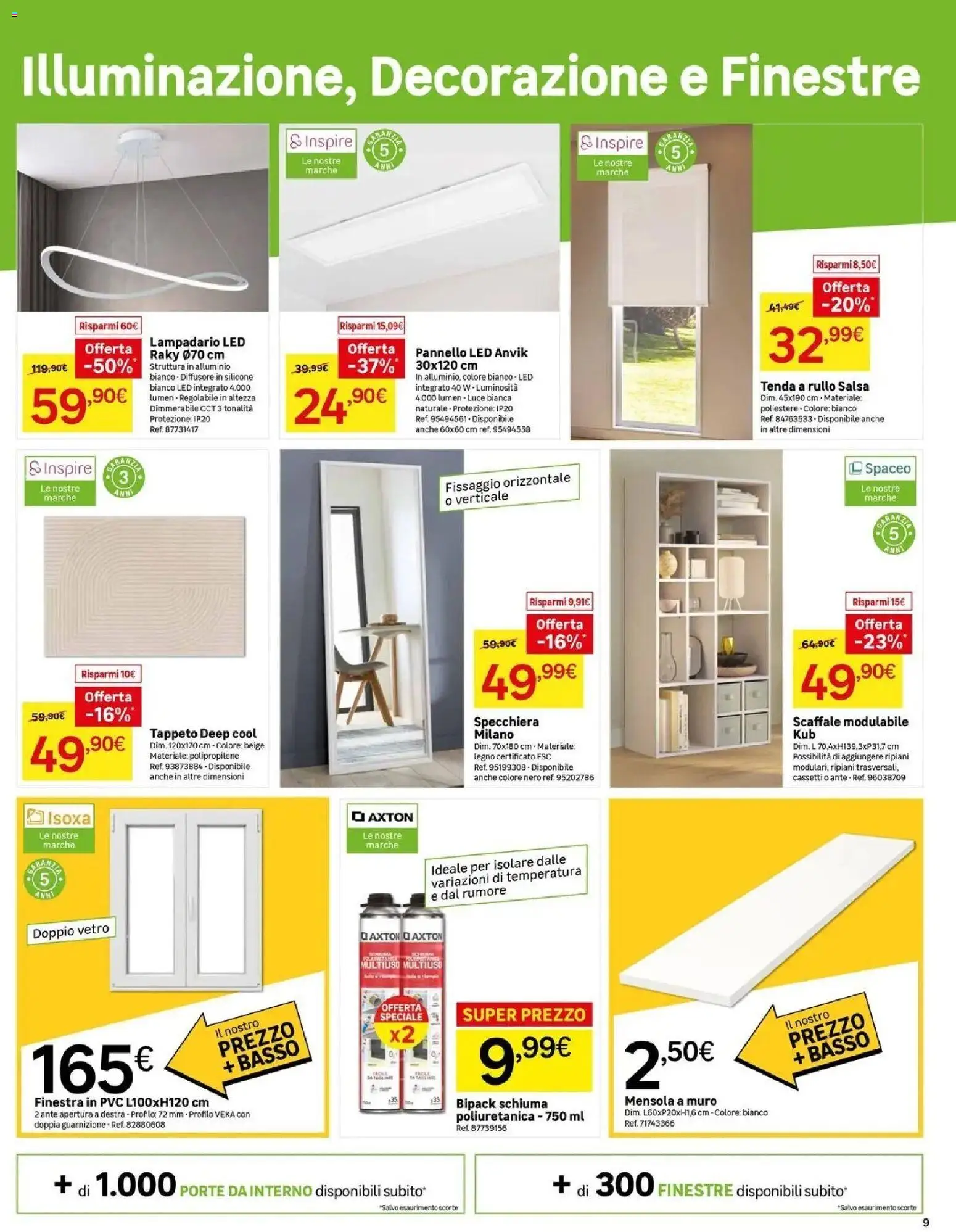 Volantino Leroy Merlin del 27.05.2026 | Pagina: 9 | Prodotti: Tenda, Salsa, Scaffale, Silicone