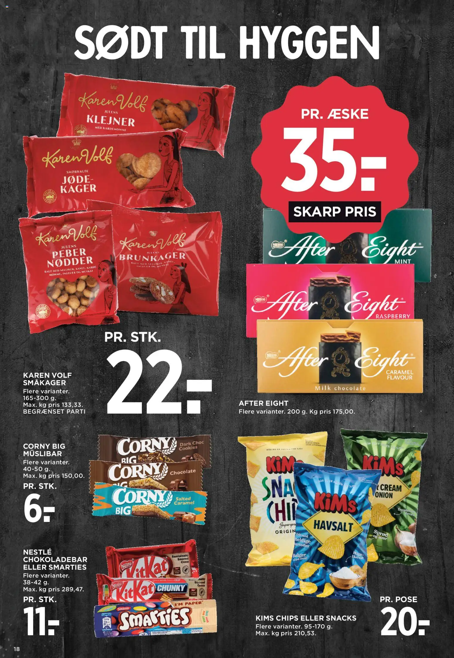 Meny tilbudsavis – gyldig fra 16/10/2026 | Side: 31 | Produkter: Brunkager, Chips, Nødder, Peber