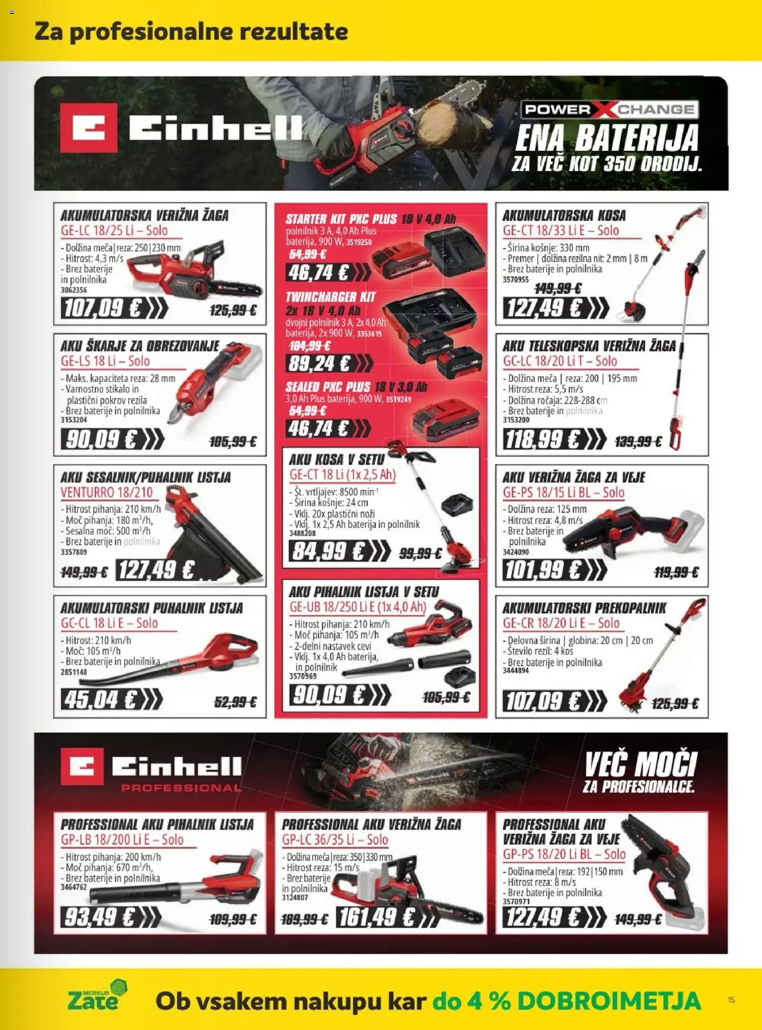 Novi Merkur katalog ponudbe – veljaven od 02.09.2026 | Stran: 15 | Izdelki: Baterija, Baterije, Kos, Polnilnik