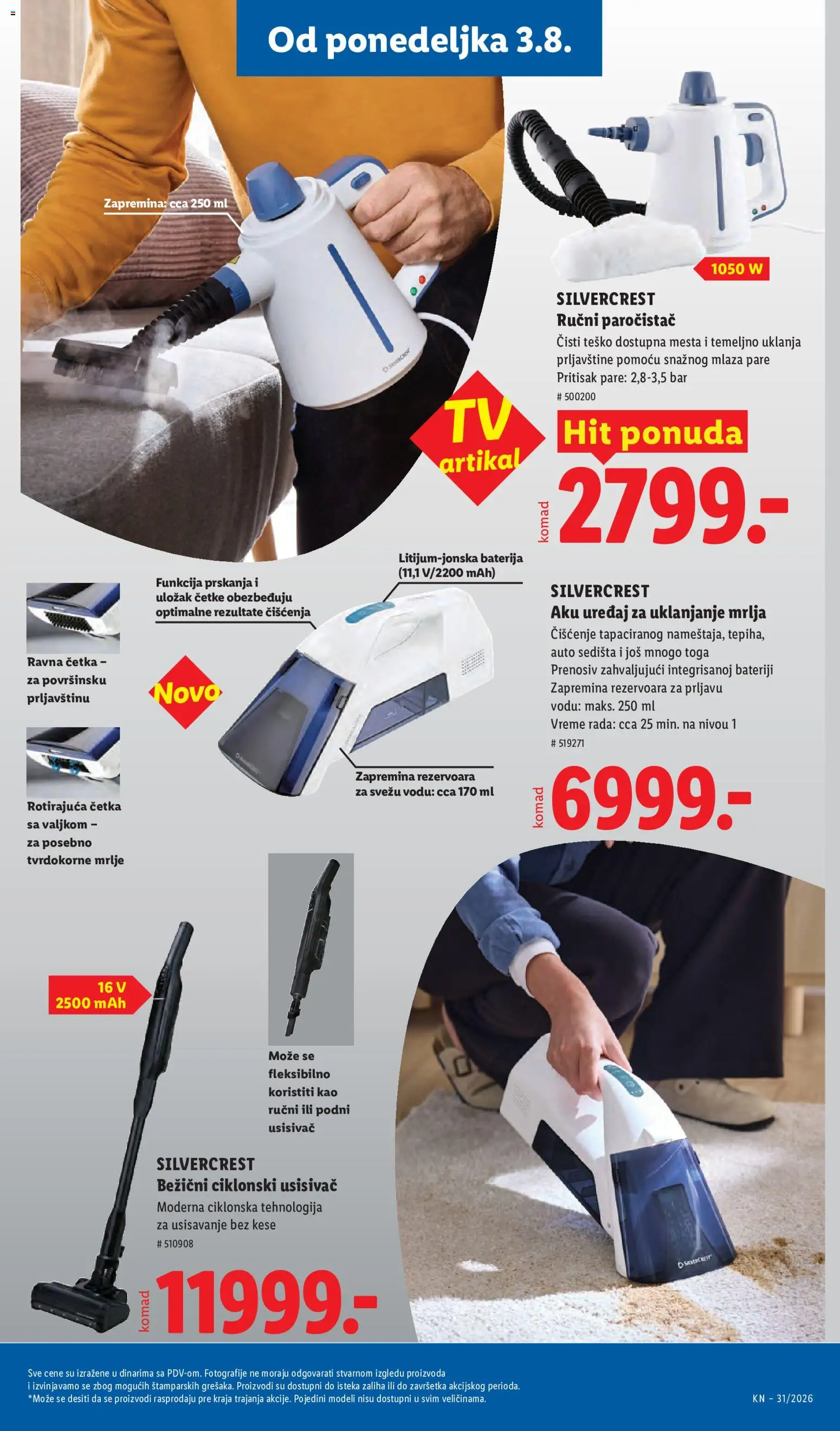 Lidl katalog - važi od 30.07.2026 | Strana: 87 | Proizvode: Silvercrest, Baterija, Četka, Paročistač
