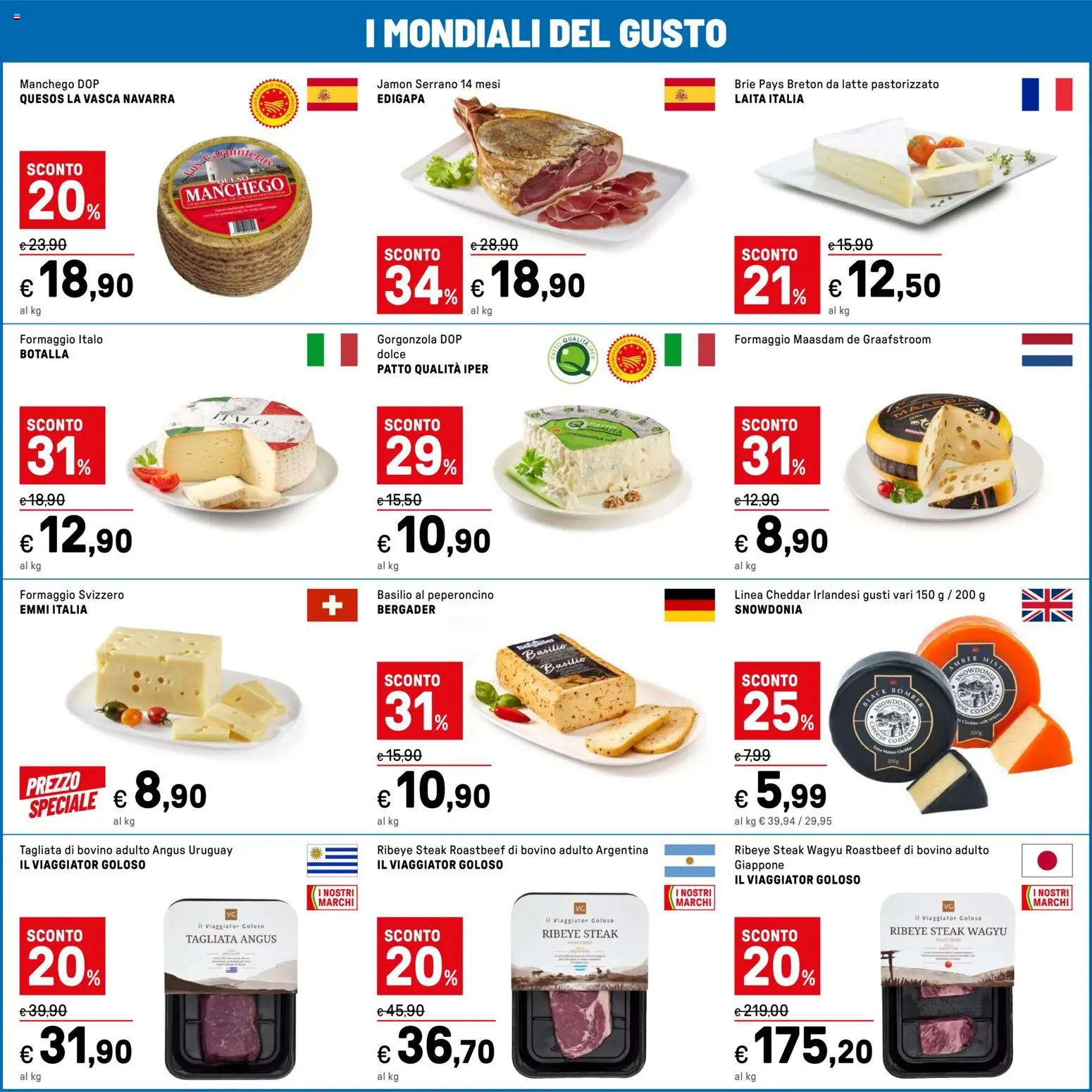 Volantino Iper del 04.06.2026 | Pagina: 43 | Prodotti: Bovino, Latte, Formaggio, Gorgonzola